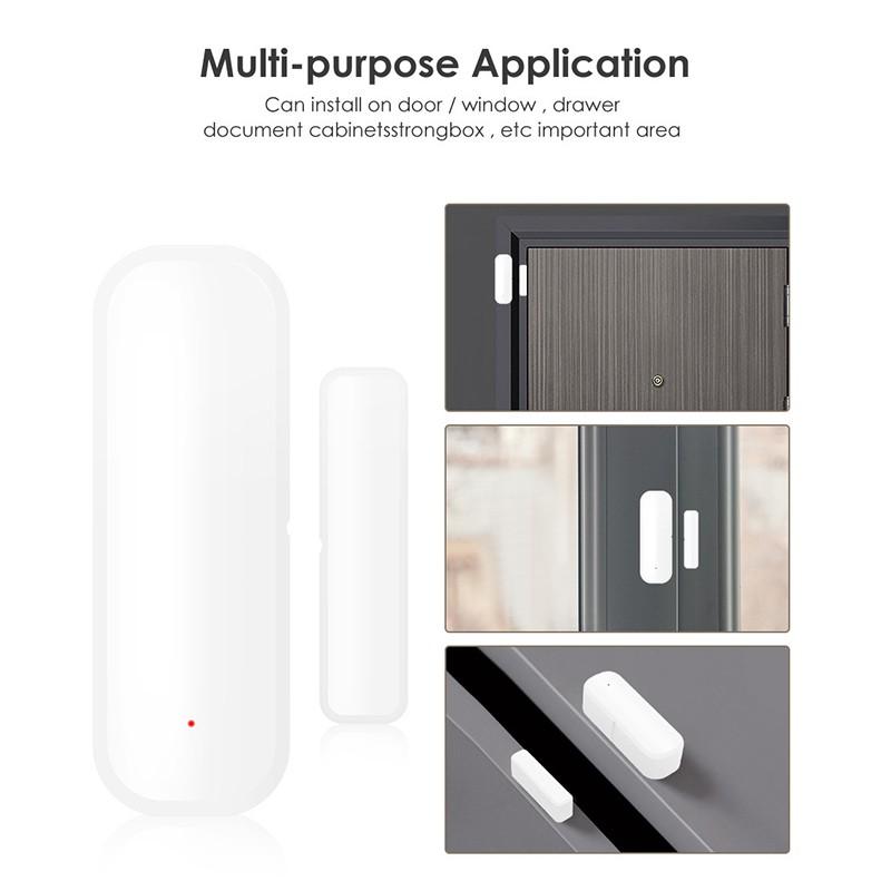 Détecteur d'Ouverture de Porte Wi-Fi avec Fonction de Contact de Fermeture