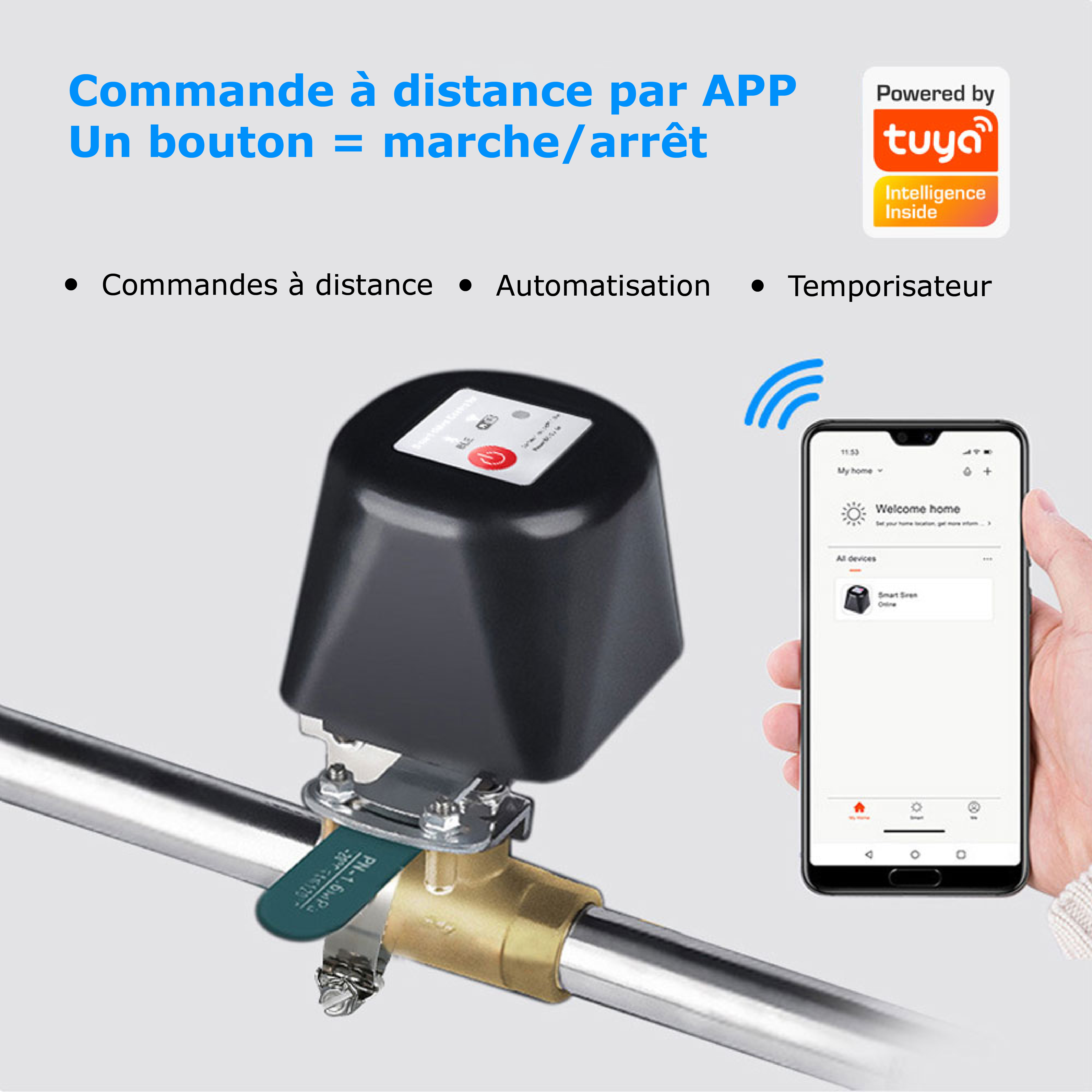 Optimisez la gestion de vos vannes avec la vanne intelligente SL-FM400 et la connectivité Wi-Fi Tuya**