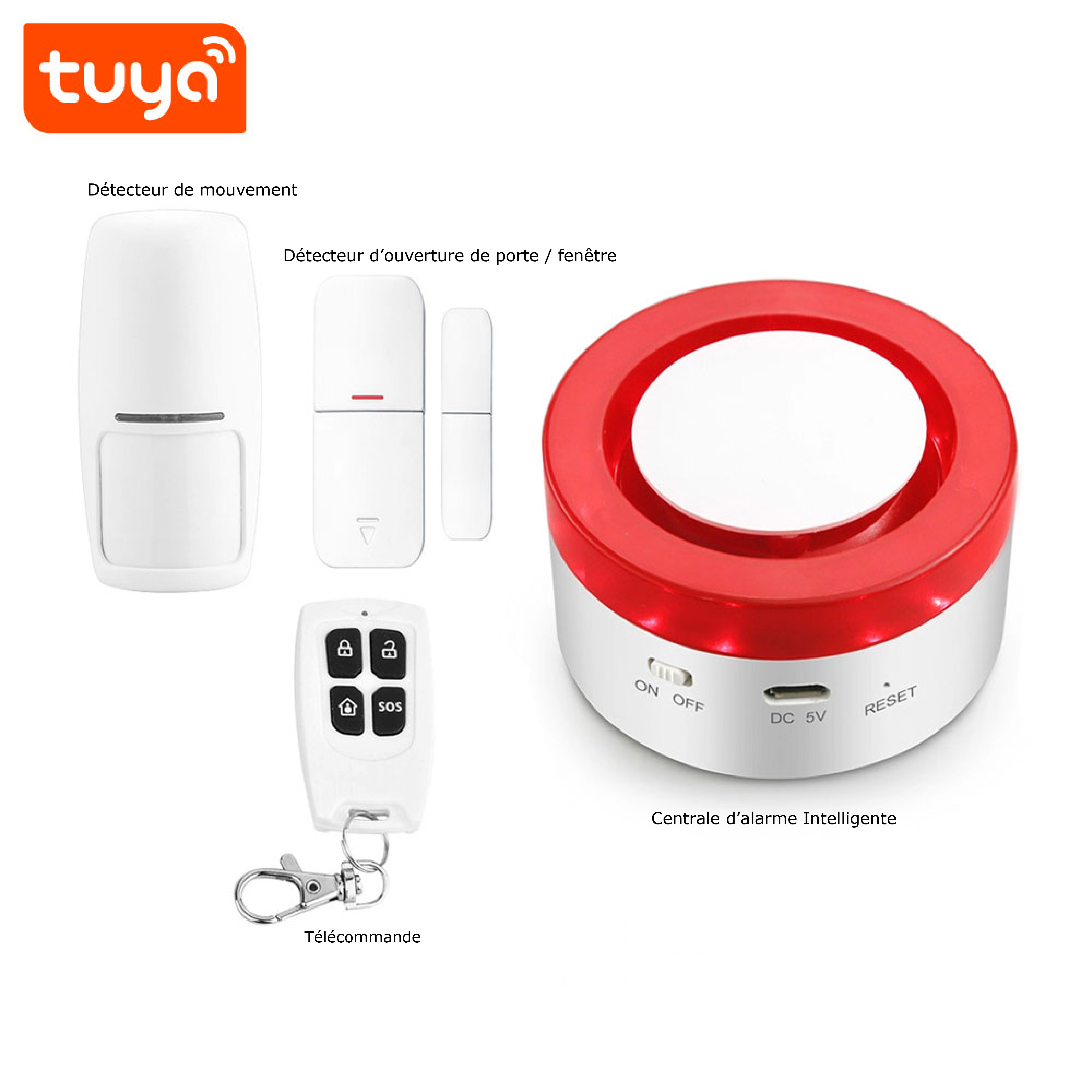 Assurez la sécurité de votre maison avec le pack alarme intelligente wifi Tuya SL-H1, votre solution tout-en-un