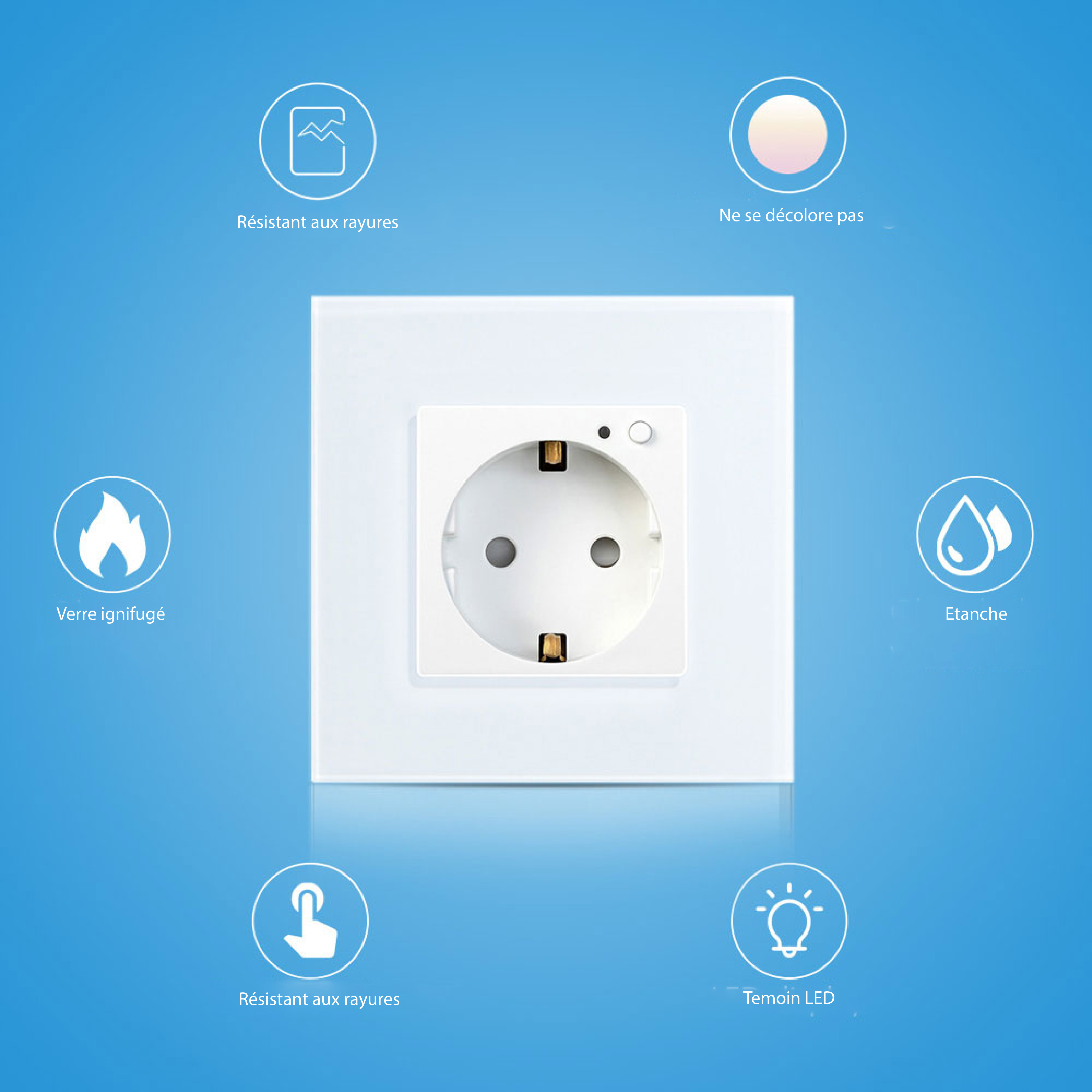 Transformez votre maison avec la prise murale intelligente 16A SL-PS16WSE : Contrôle à distance et commandes vocales