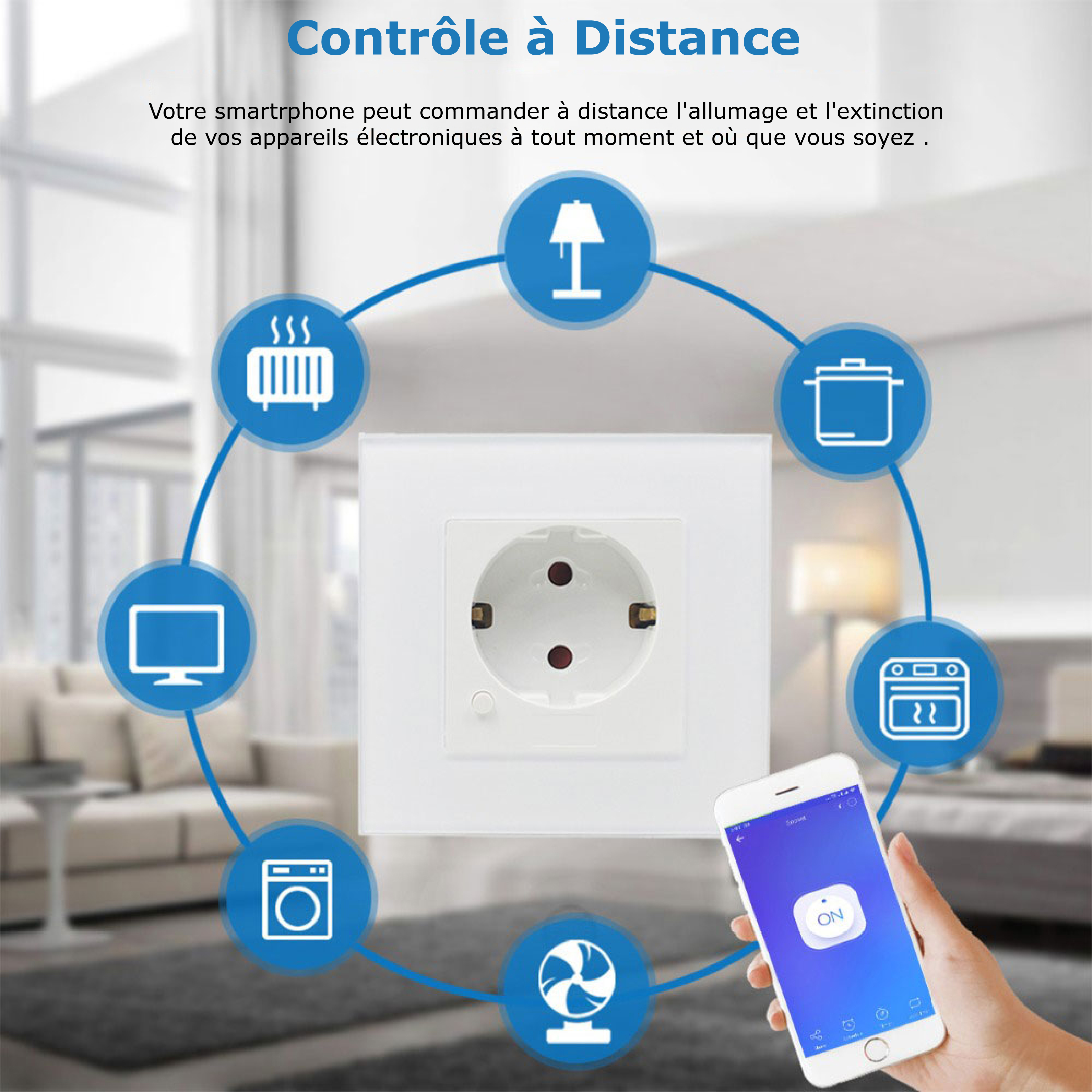 Transformez votre maison avec la prise murale intelligente 16A SL-PS16WSE : Contrôle à distance et commandes vocales