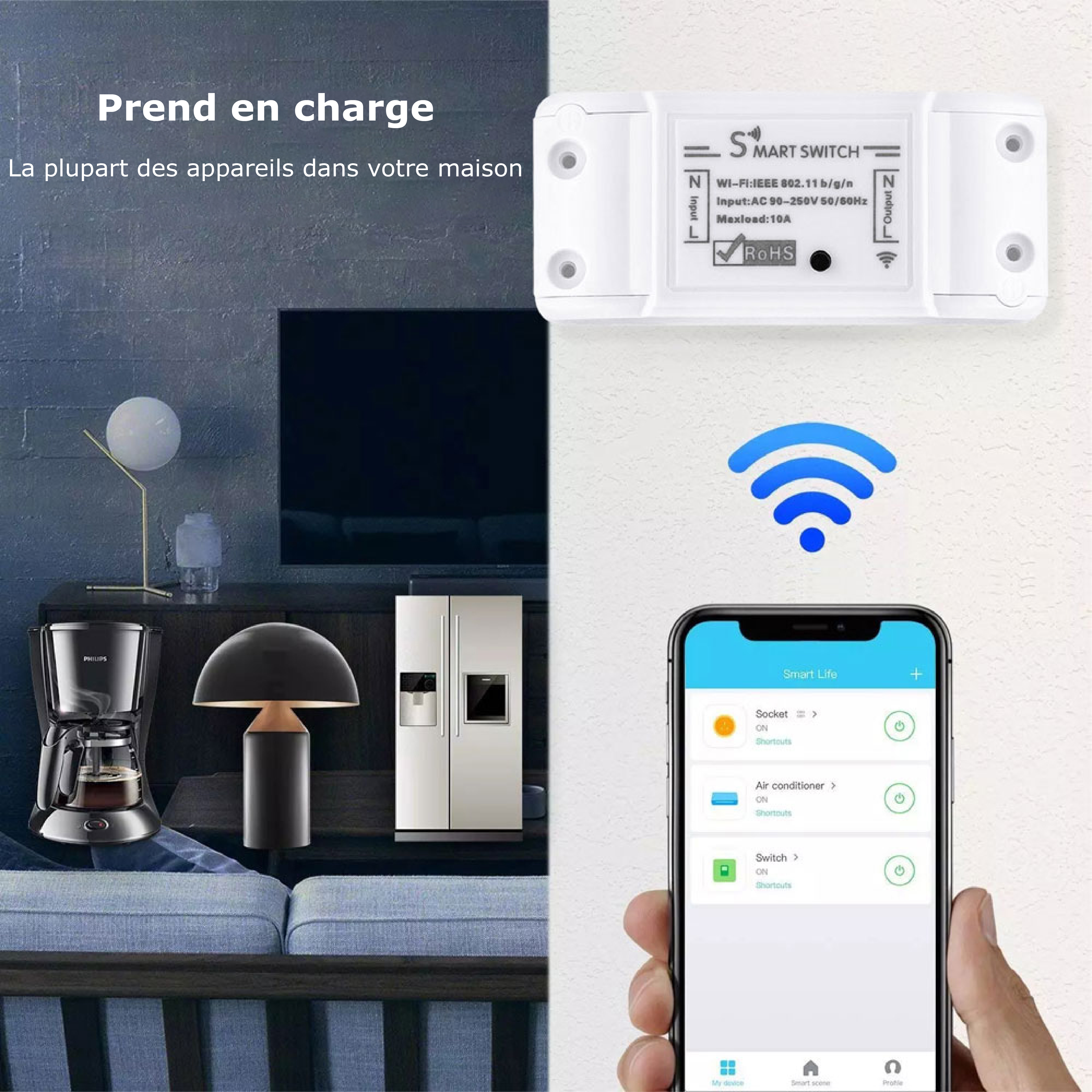 Gérez vos appareils à distance avec élégance grâce au commutateur WiFi Tuya