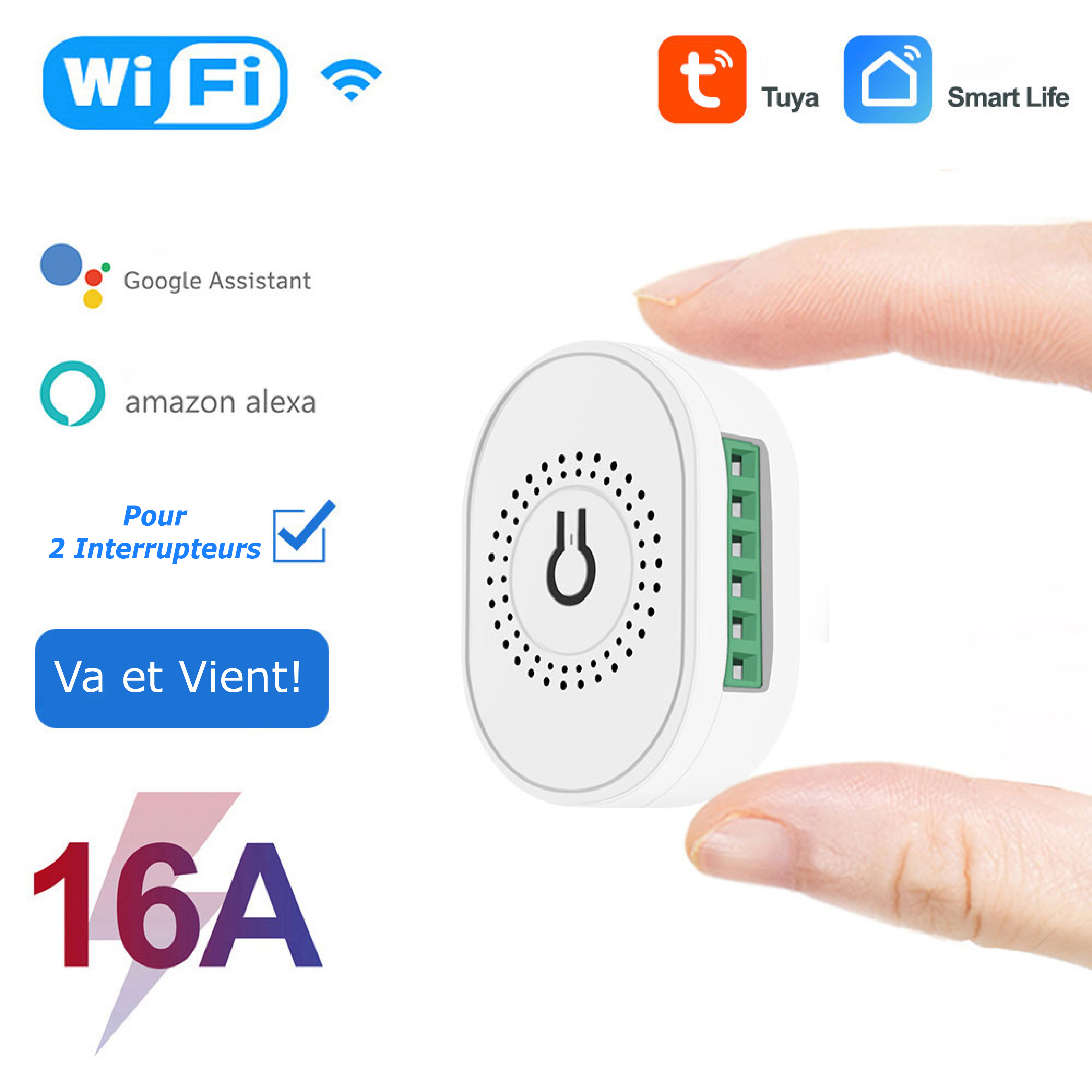Révolutionnez votre éclairage avec l'interrupteur double WiFi intelligent SL-TMW02
