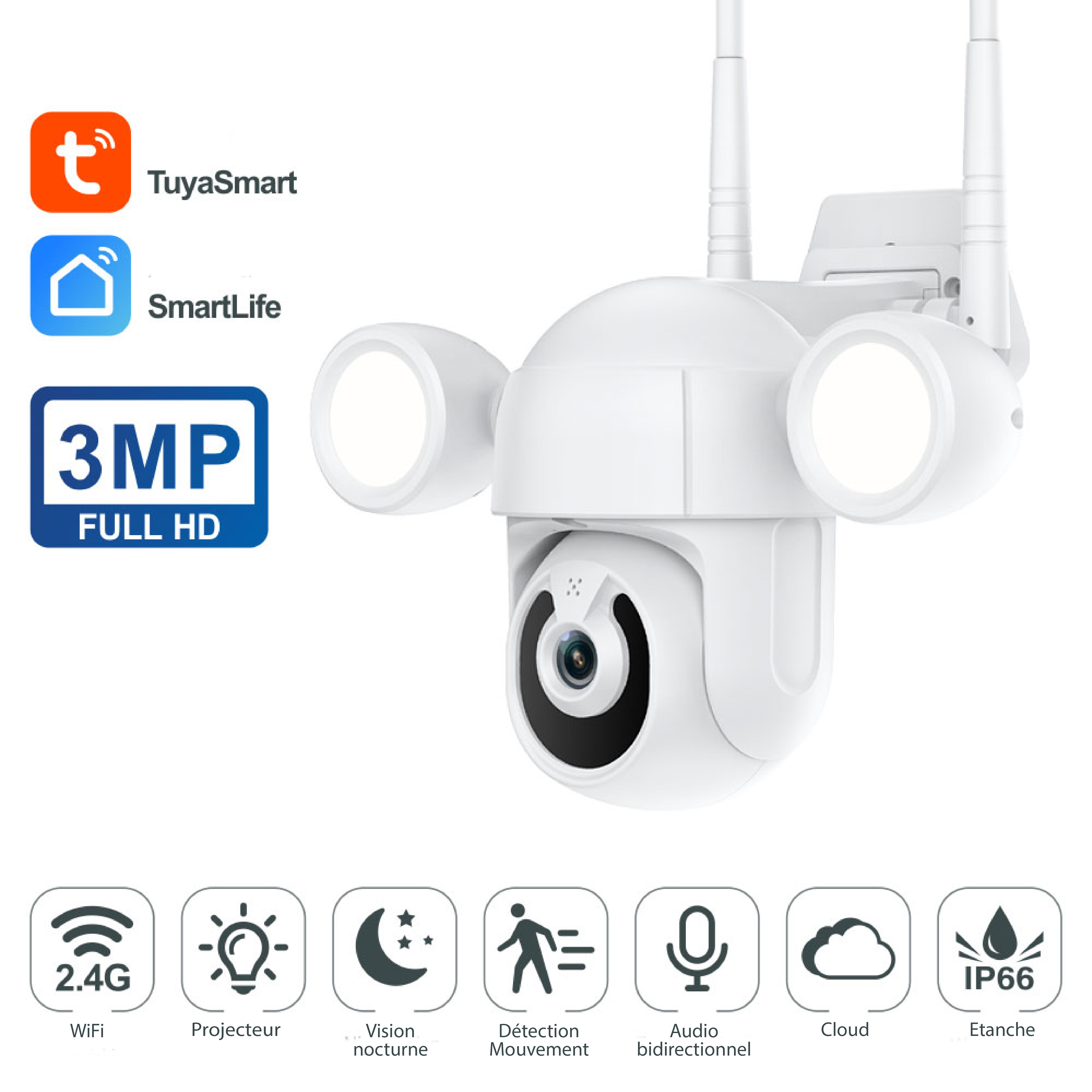 Optimisez votre sécurité avec la caméra sans fil Full HD 3 MP