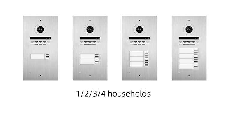 Platine d'Extérieure NB62237A-2C 3 étages: Connexion Facile, Contrôle d'Accès Avancé et Interphone pour Appartements