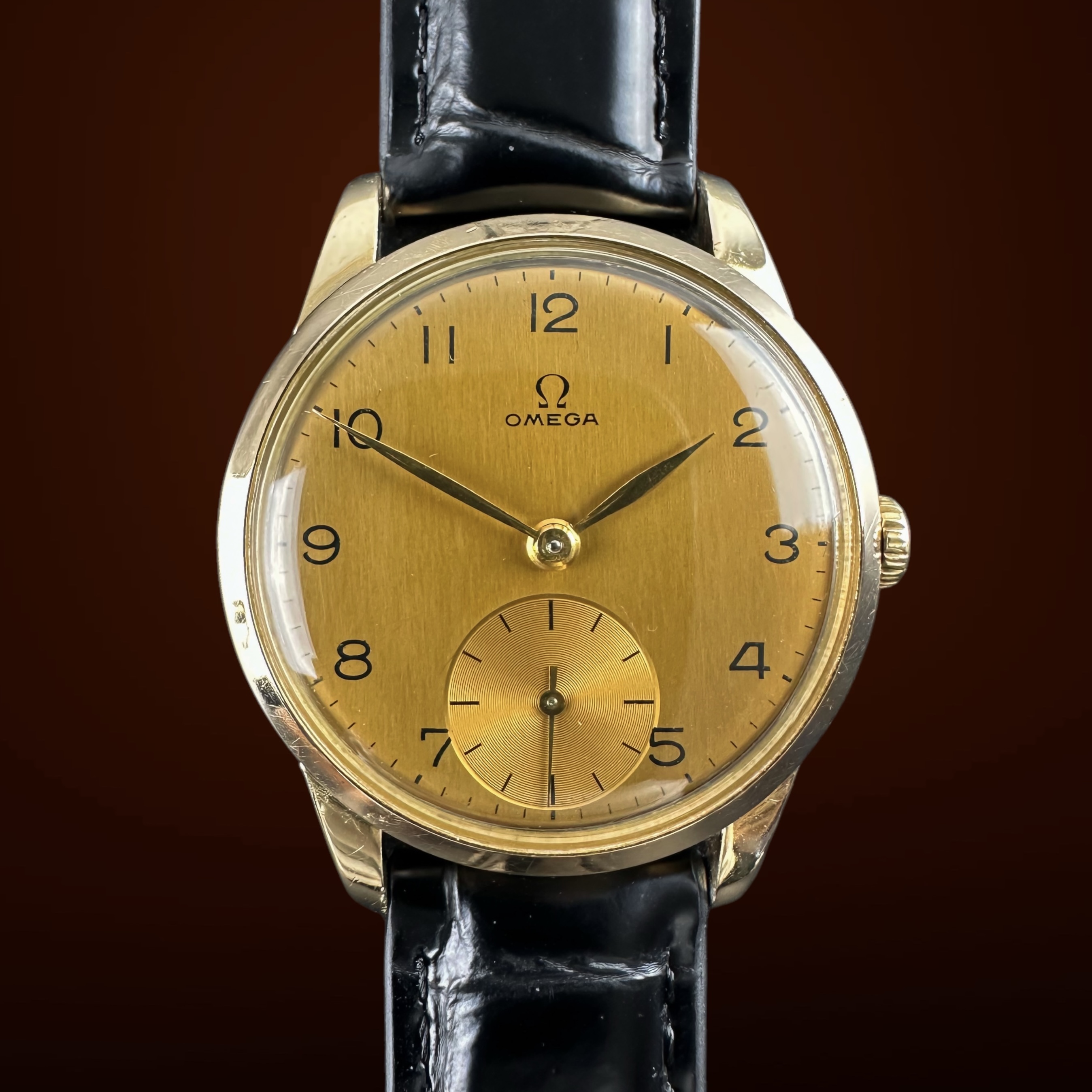 Vintage Omega “Small Seconds” Gold Capped Arabic Numerals 2512-1 - 33mm - 1947