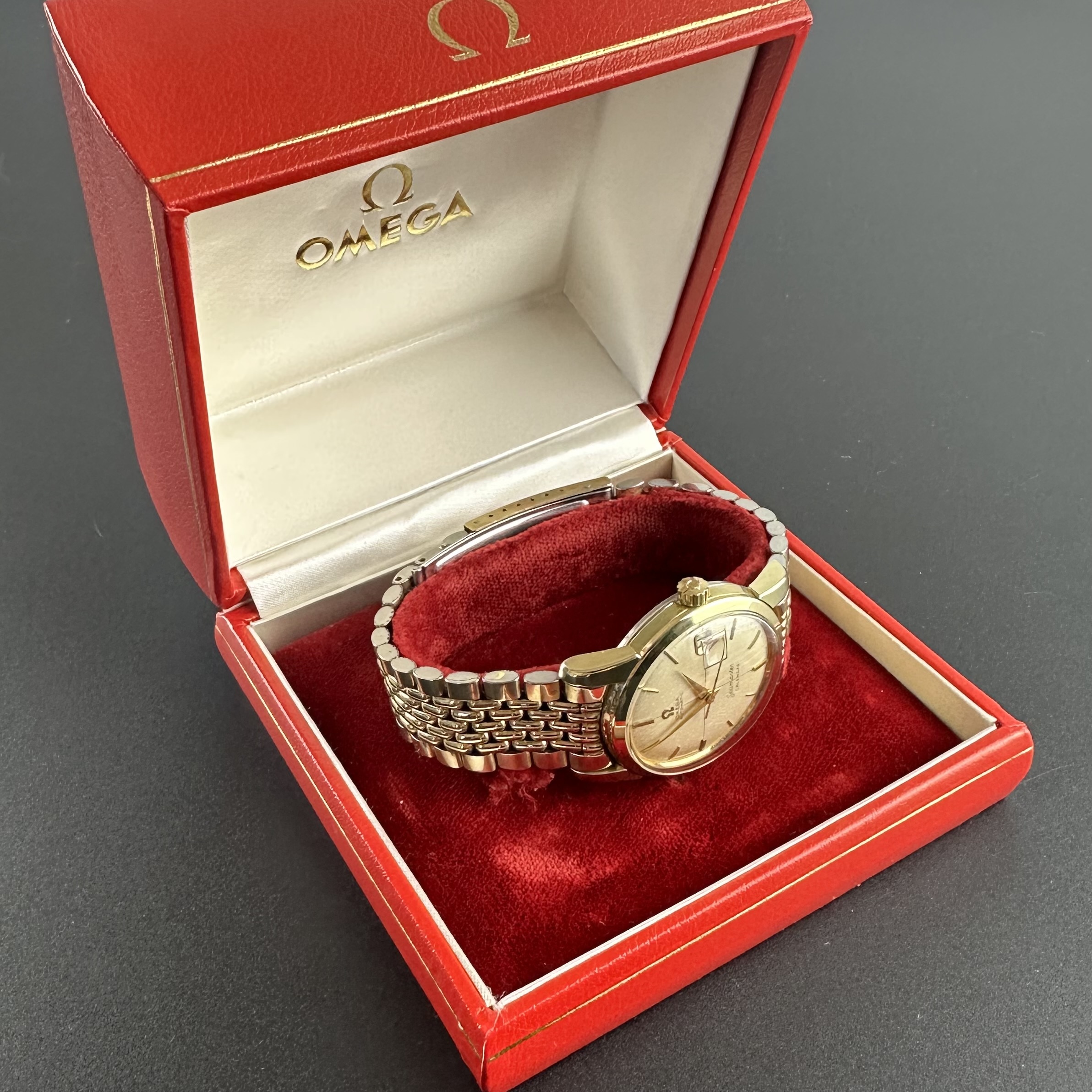 Vintage Omega Seamaster Calendar on BOR 2849-6SC - 34mm - 1958 + Box