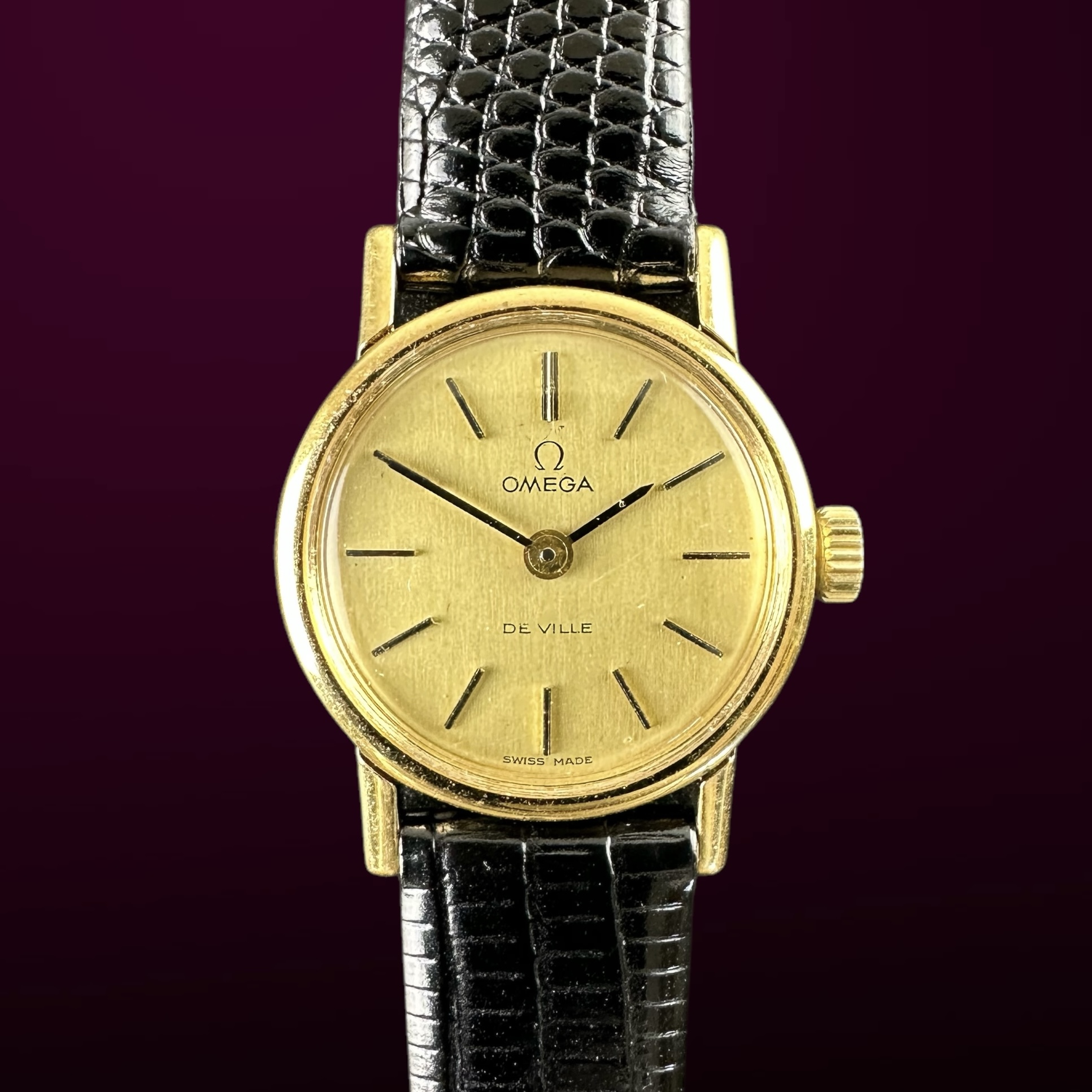 Vintage Omega De Ville Lady Manual Wind Champagne dial 511.0554 - 21,5mm - 1975