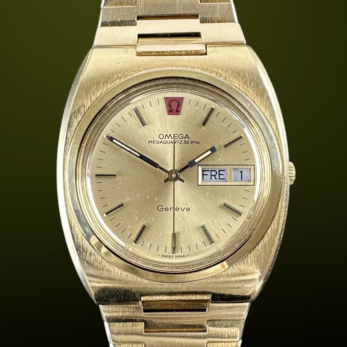Vintage Omega Genève Megaquartz 32KHz 196.0033 - 39mm - 1973