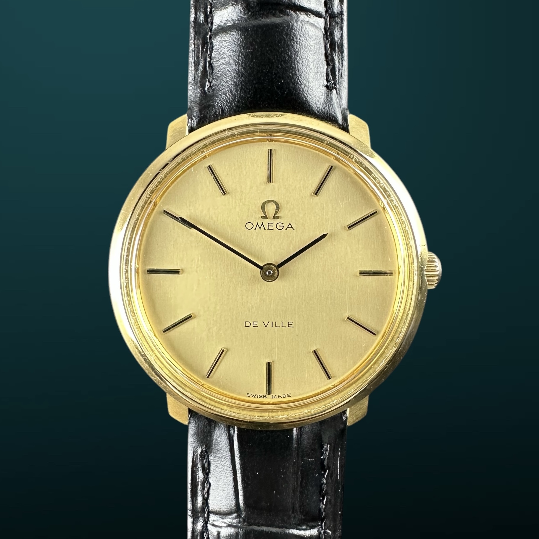 Vintage Omega De Ville Manual Wind Gold Plated 115.0001 - 33mm - 1972