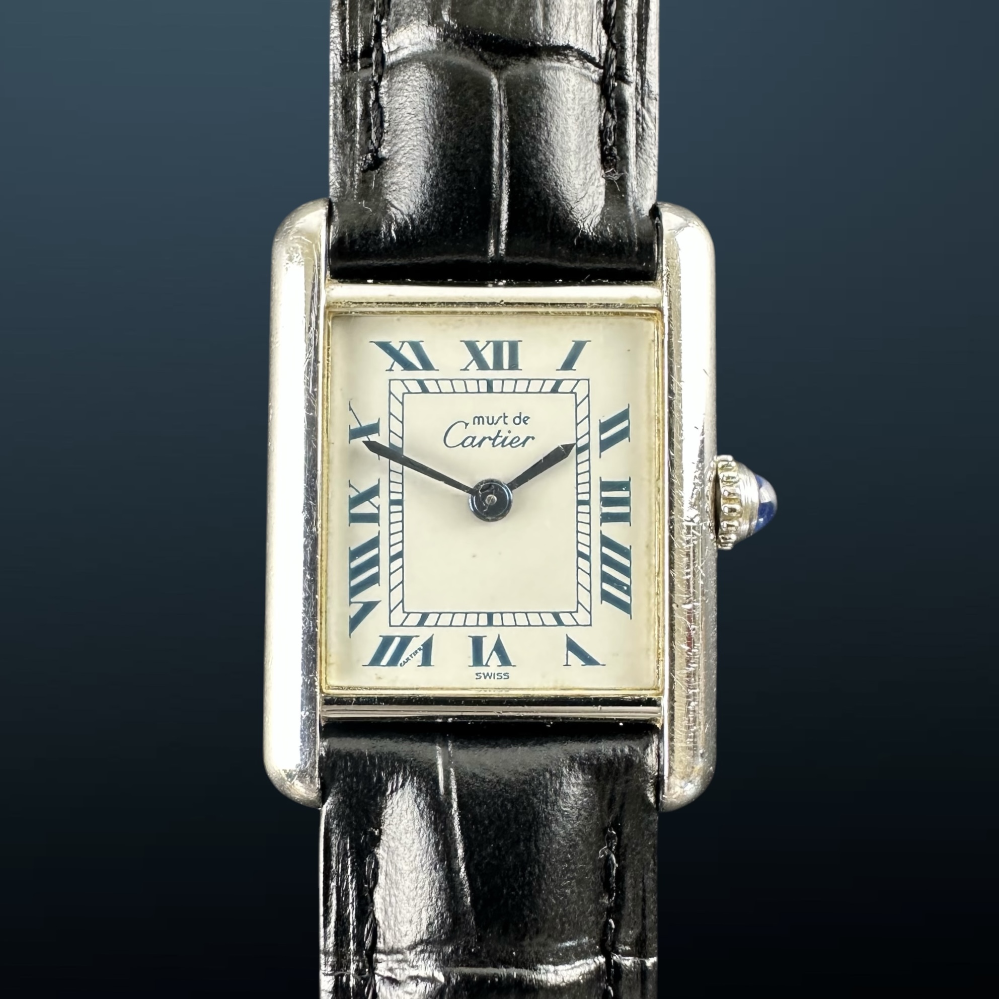Vintage Cartier Tank Vermeil Silver case SM Lady Quartz 6057002 - 20,5mm - 1990s
