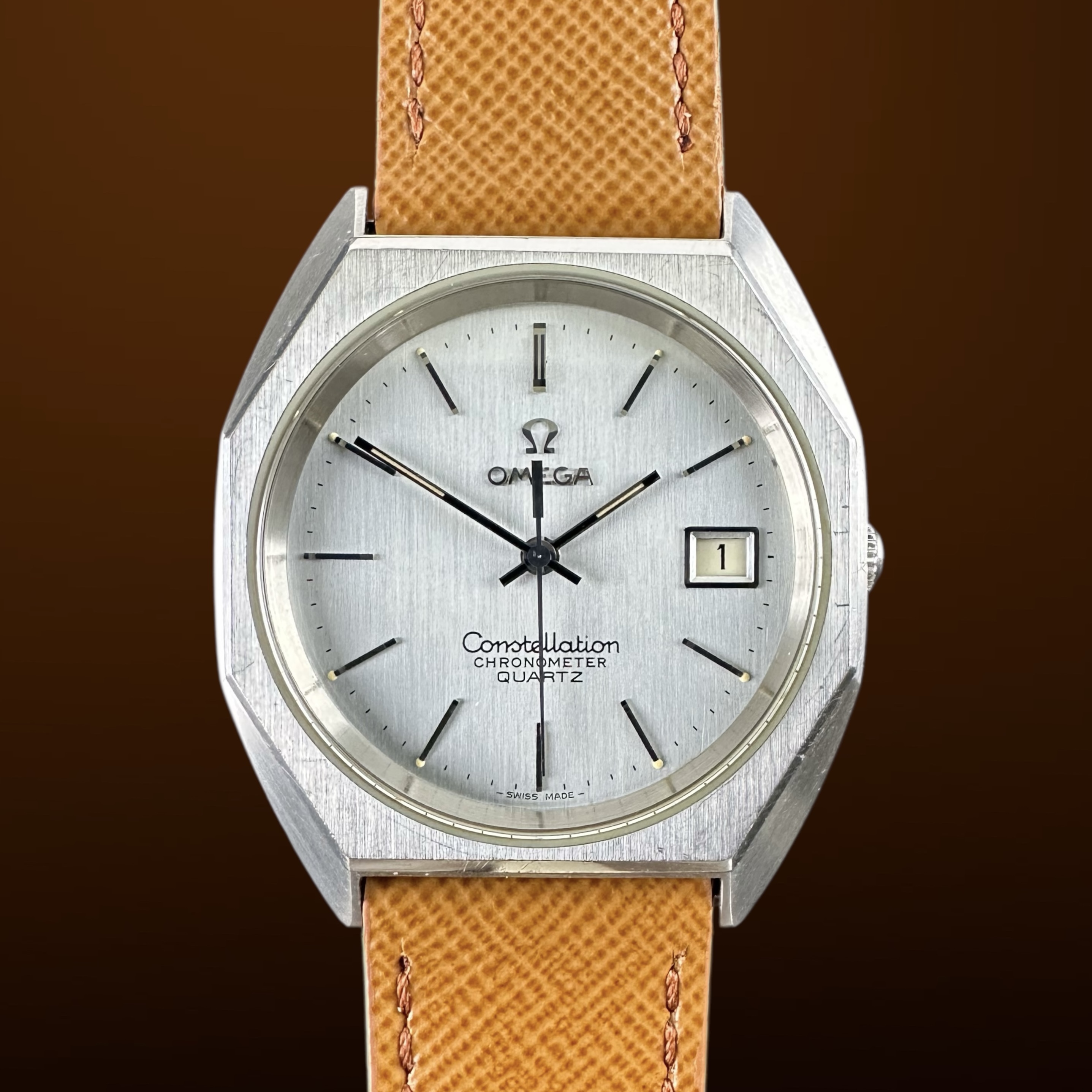 Vintage Omega Constellation Chronometer Quartz Octagon 198.0114 - 35mm - 1976