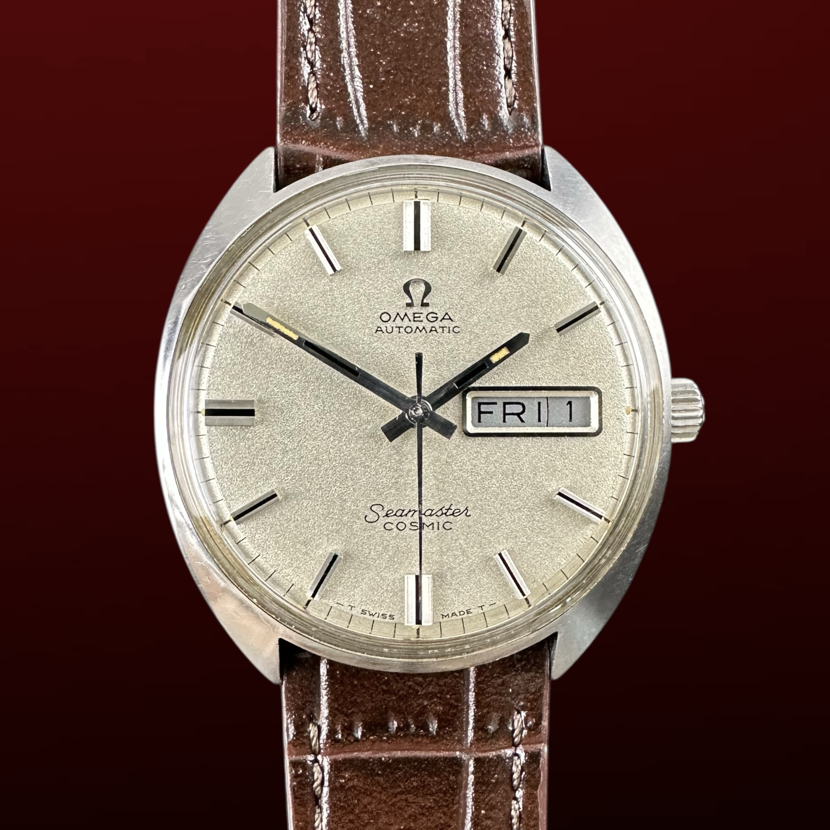 Vintage Omega Seamaster Cosmic DayDate “Sparkle” dial 166.036 - 35mm - 1969
