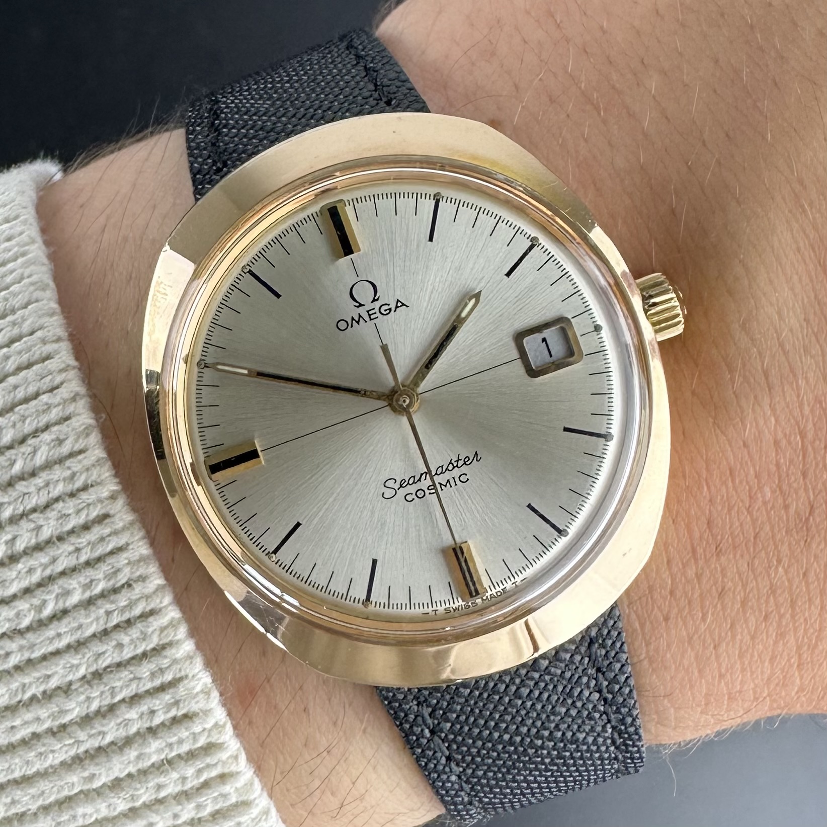Vintage Omega Seamaster Cosmic Rose Gold Plated 136.022 - 35mm - 1969