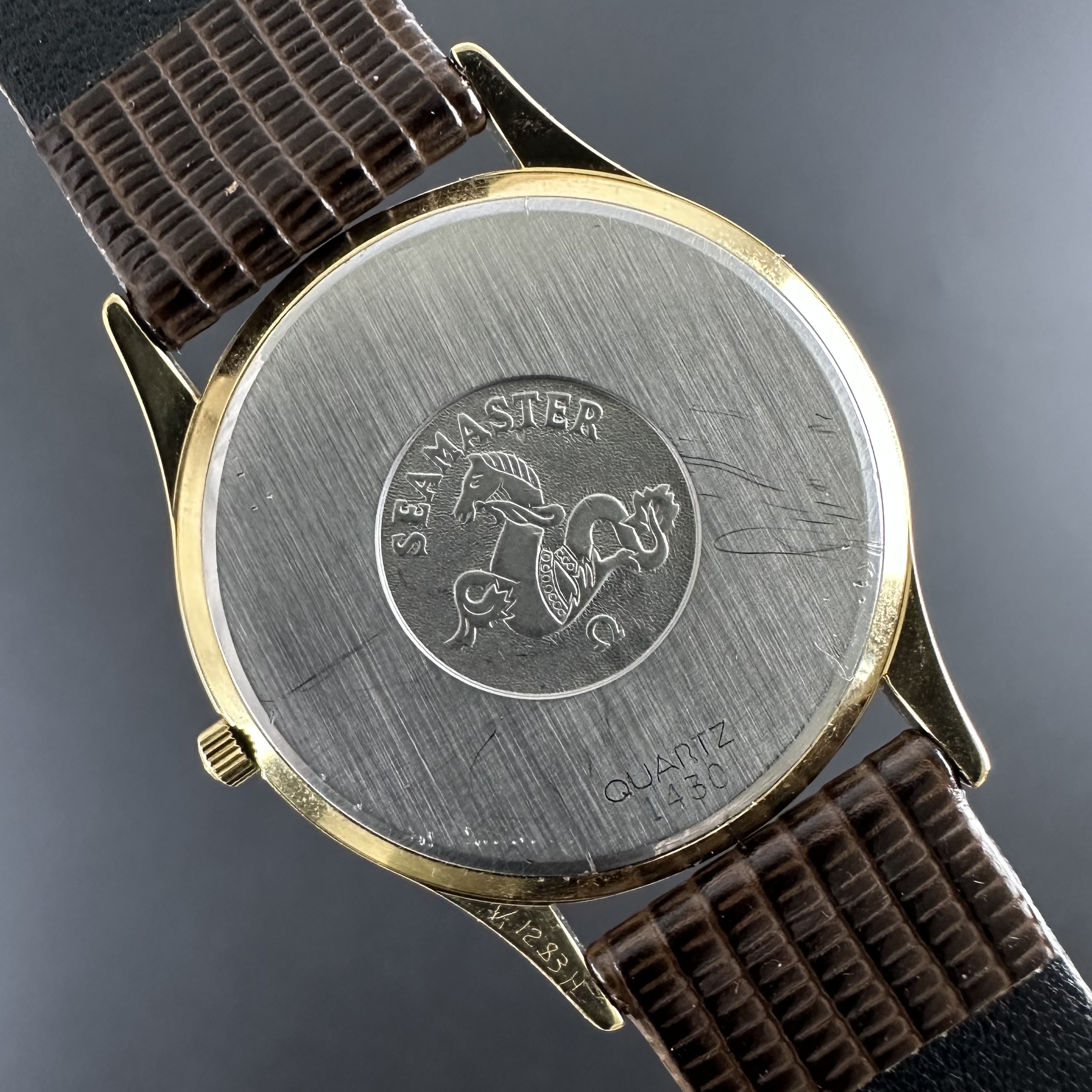 Vintage Omega Seamaster Quartz Tapisserie dial 196.0251 - 33mm - 1982