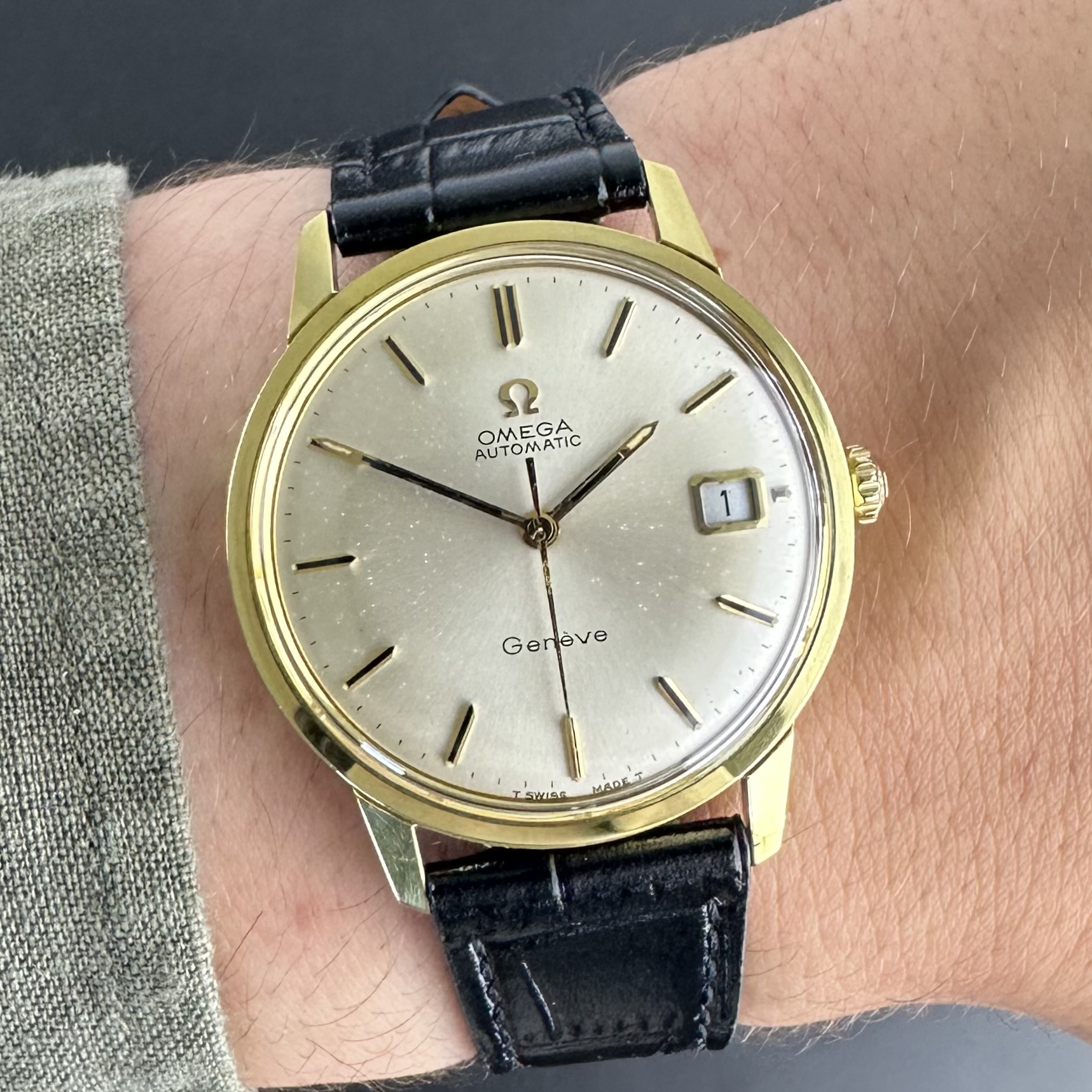Vintage Omega Genève Automatic Gold Plated 166.002 - 34,5mm - 1967