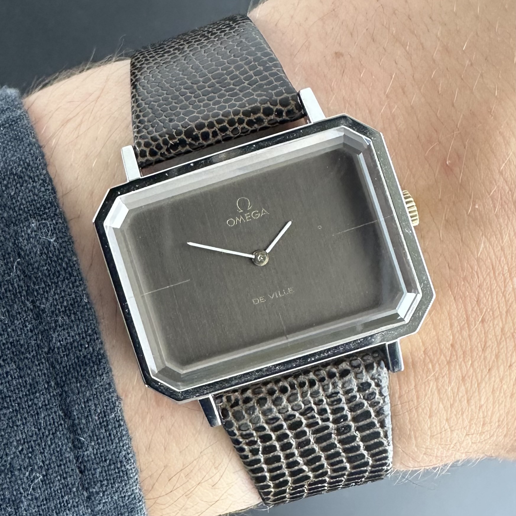 Vintage Omega De Ville Emeraude “Andrew Grima” White Gold Plated 511.0379 - 32,5mm - 1970