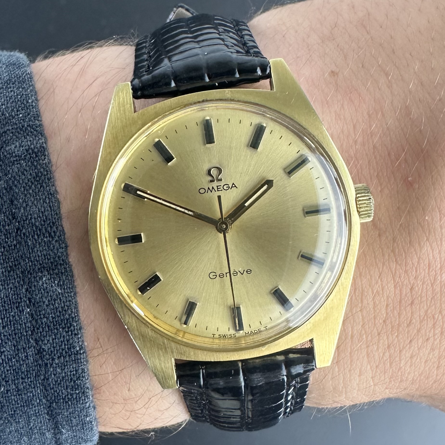 Vintage Omega Genève Manual Wind Gold Plated 135.041 - 35mm - 1970