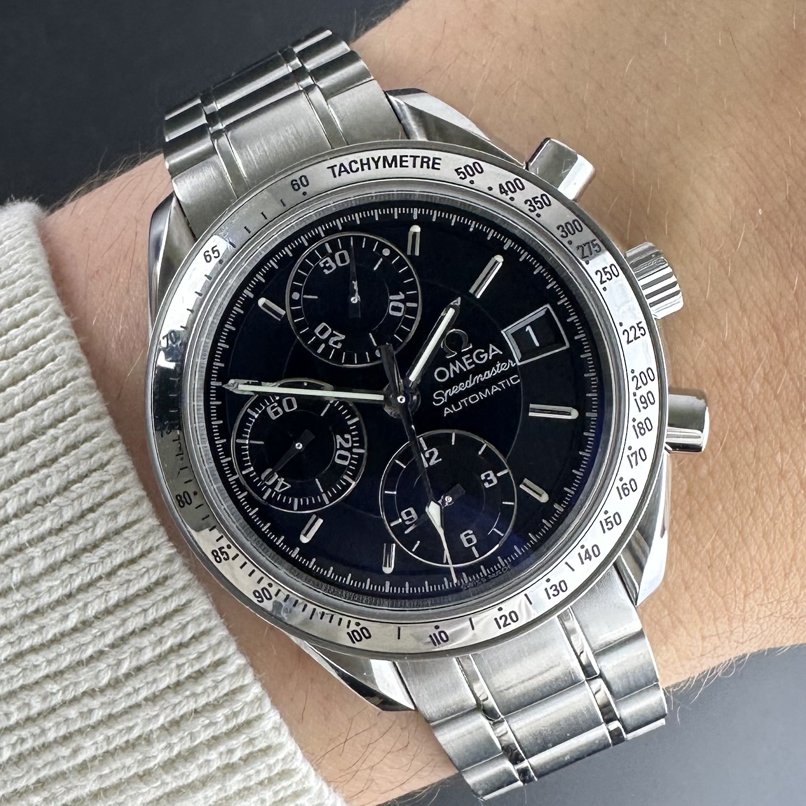 Vintage Omega Speedmaster Date 3513.50 - 39mm - 1998 + Box and Card