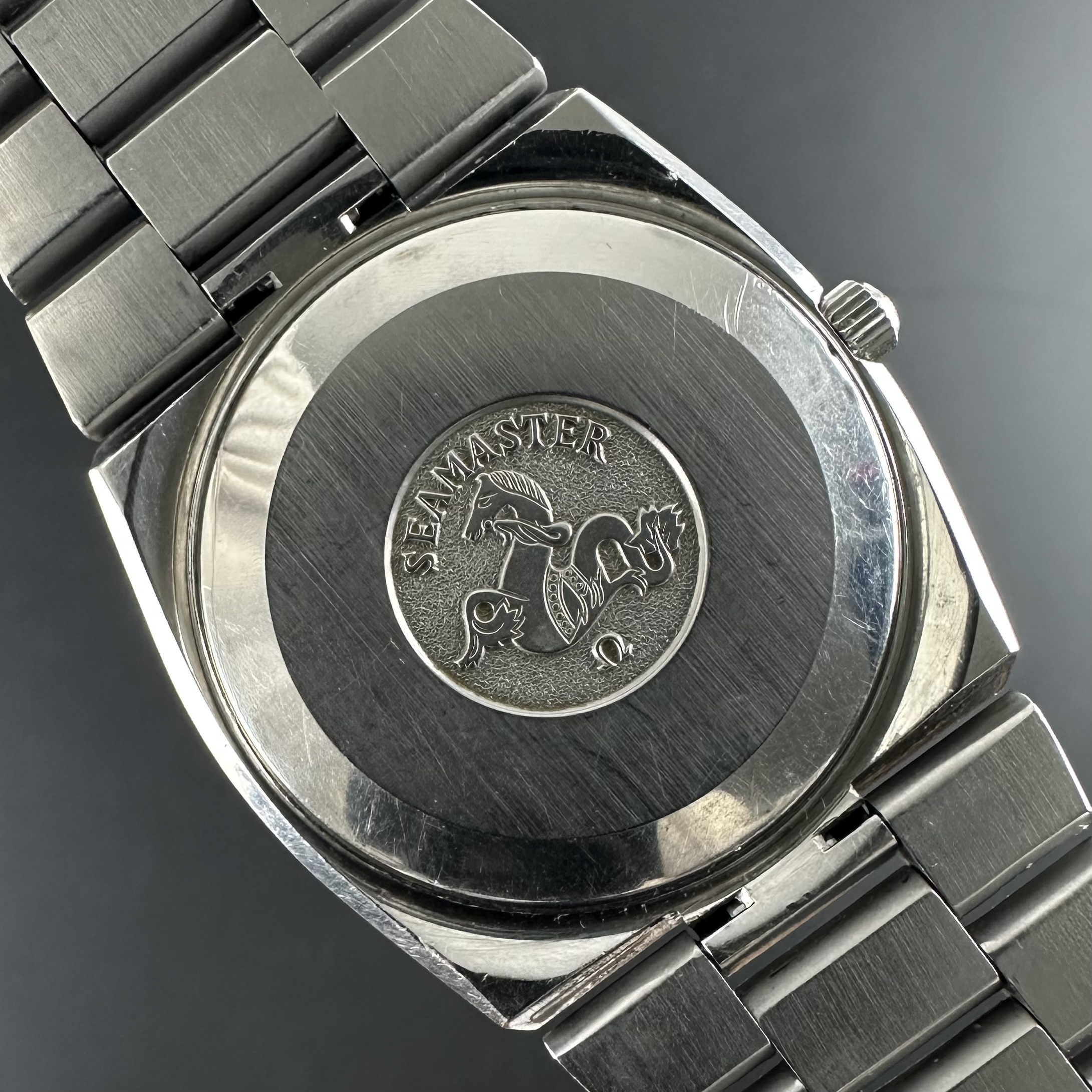 Vintage Omega Seamaster Quartz Anthracite TV dial 196.0090 - 37mm - 1976