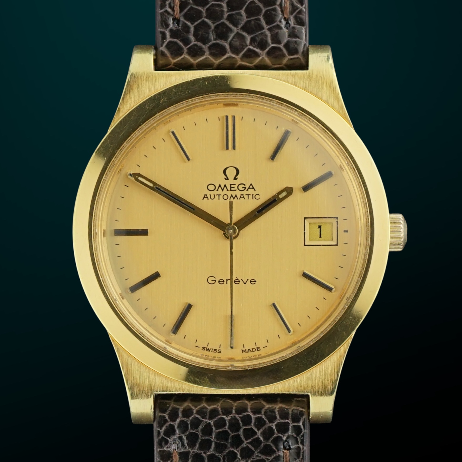 Vintage Omega Genève Date Automatic 166.0168 - 36,5mm - 1974