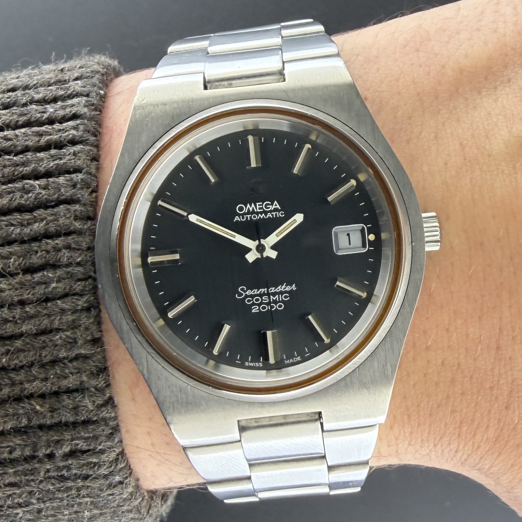 Vintage Omega Seamaster Cosmic 2000 Automatic Blue dial 166.135 - 38,5mm - 1973