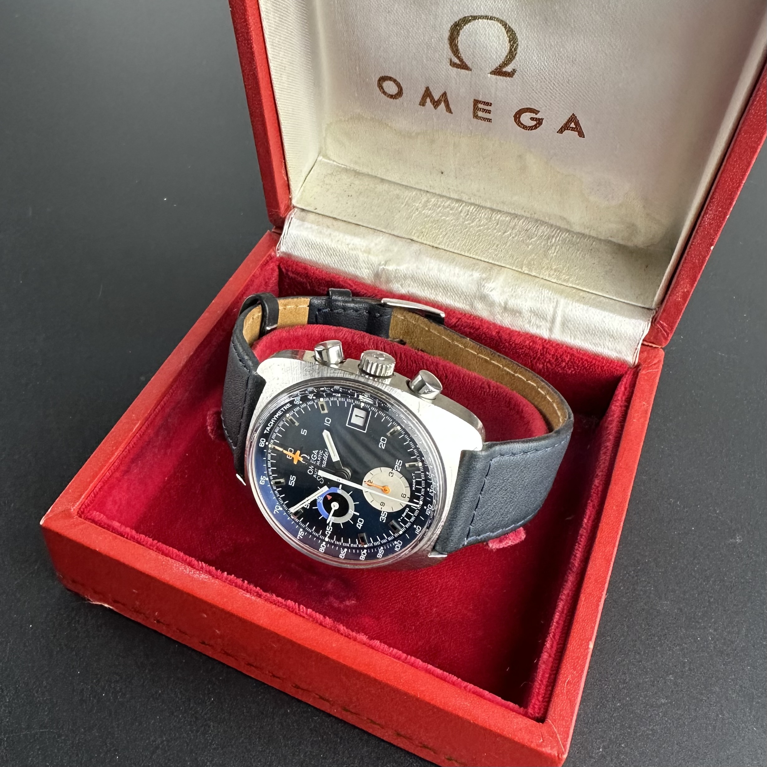 Vintage Omega Seamaster Jedi Chronograph Blue 176.007 - 38mm - 1972