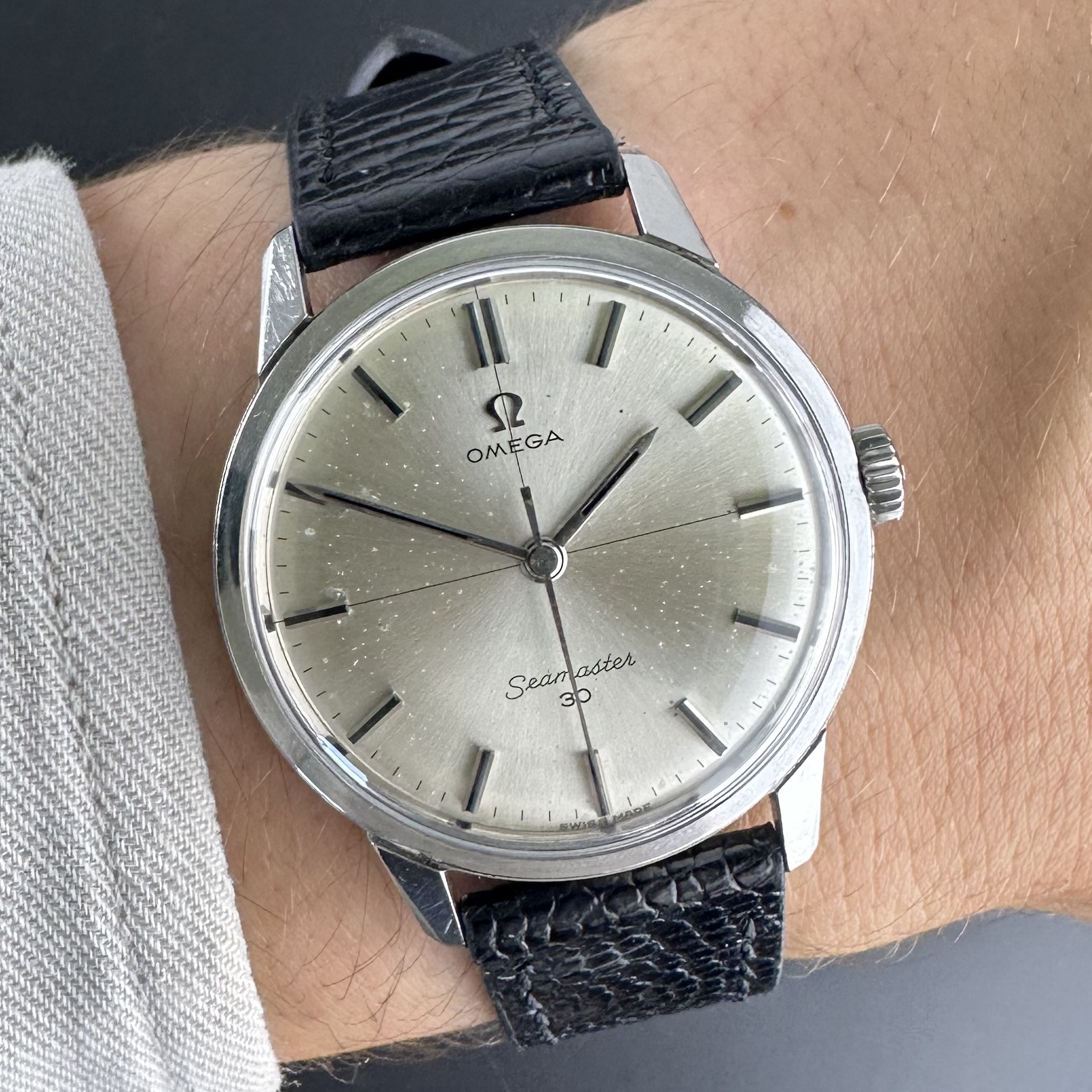 Vintage Omega Seamaster 30 Crosshair Manual Wind 135.007-63 - 35mm - 1963