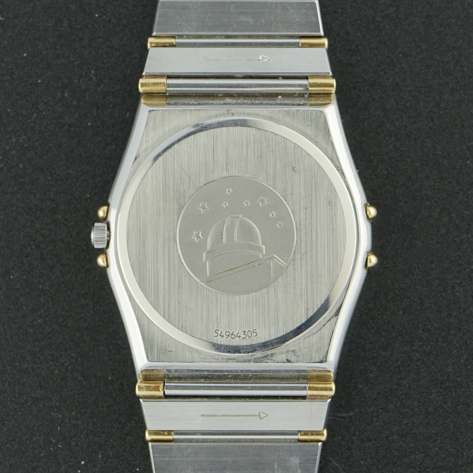 Vintage Omega Constellation Date Quartz 18k Gold Bezel 396.1070.1 - 32,5mm - 1993