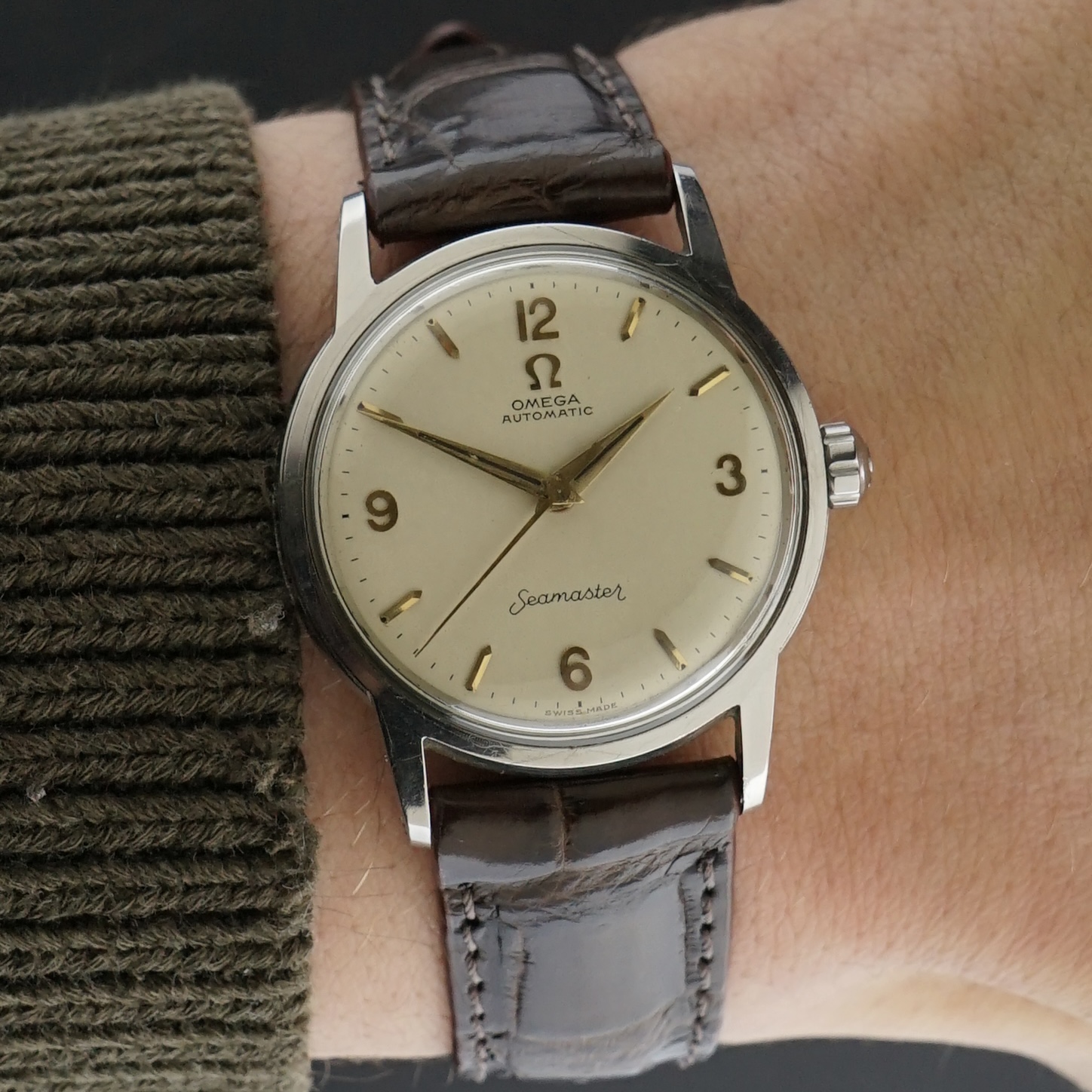 Vintage Omega Seamaster Automatic “Long S and R” Arabic numerals 2690-4 SC - 32mm - 1954