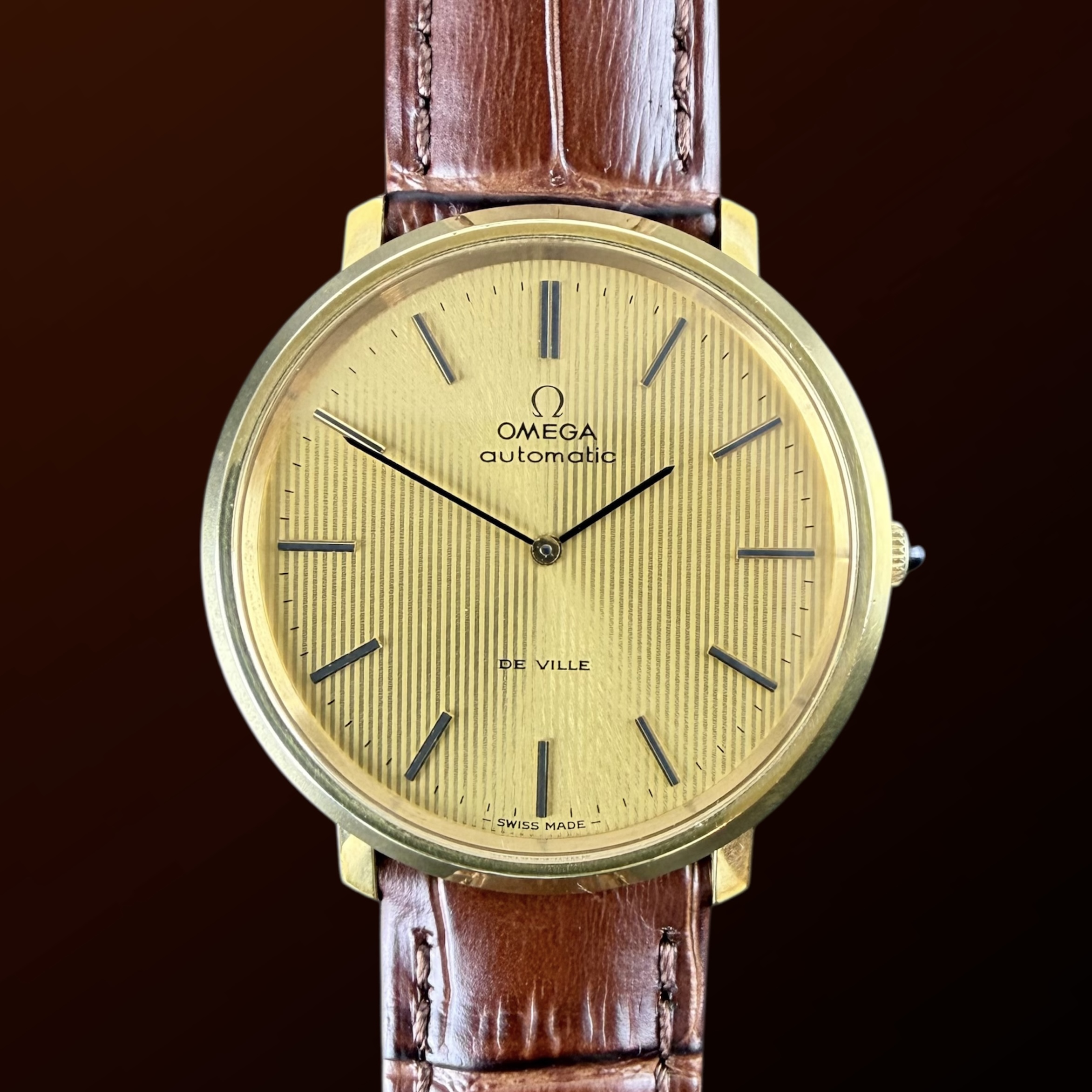 Vintage Omega De Ville Automatic Gold Plated 151.0039 - 35mm - 1974