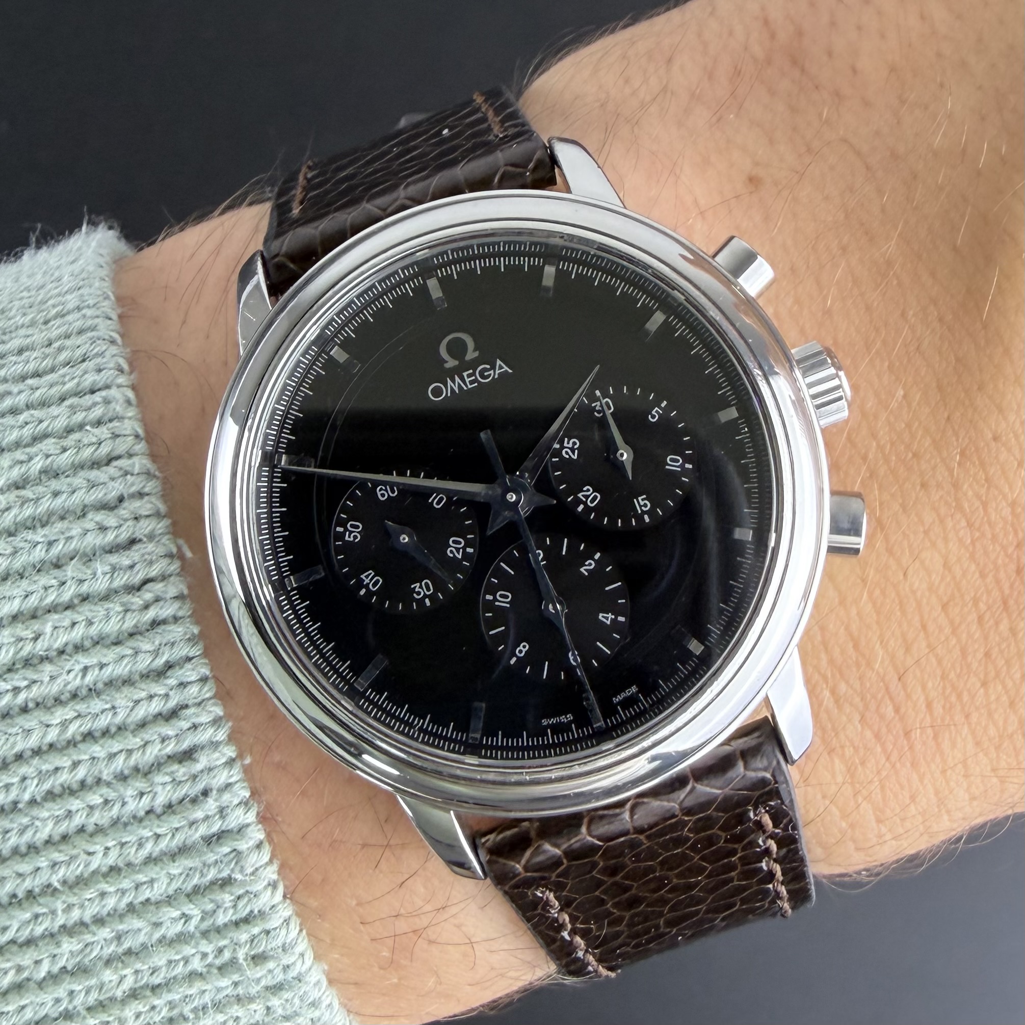 Vintage Omega De Ville Prestige Chronograph 4840.51 / 145.0050 - 36mm - 1984 + Card