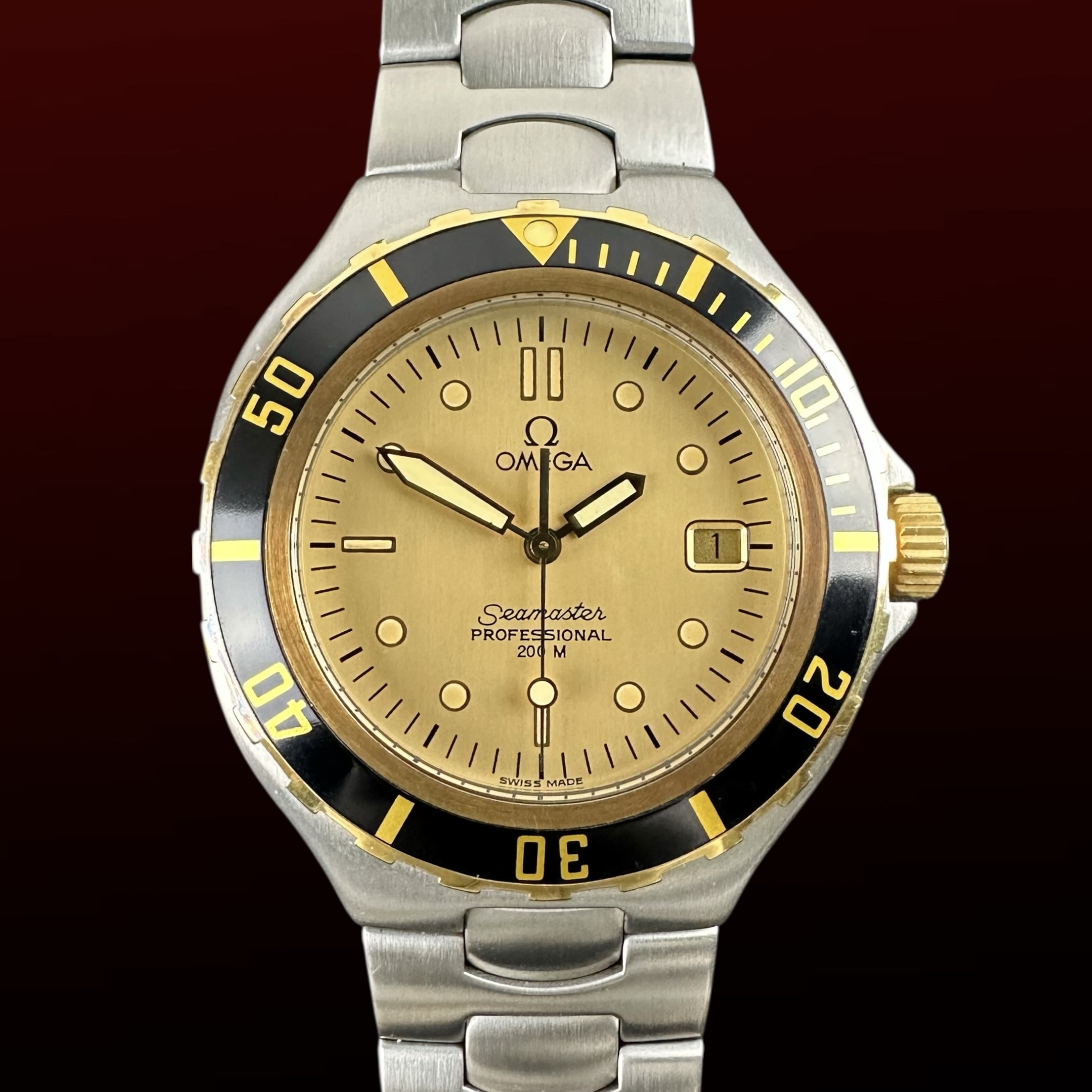 Vintage Omega Seamaster Professional 200m Pre Bond Two-Tone Quartz 396.1062 - 36mm - 1991 + Box