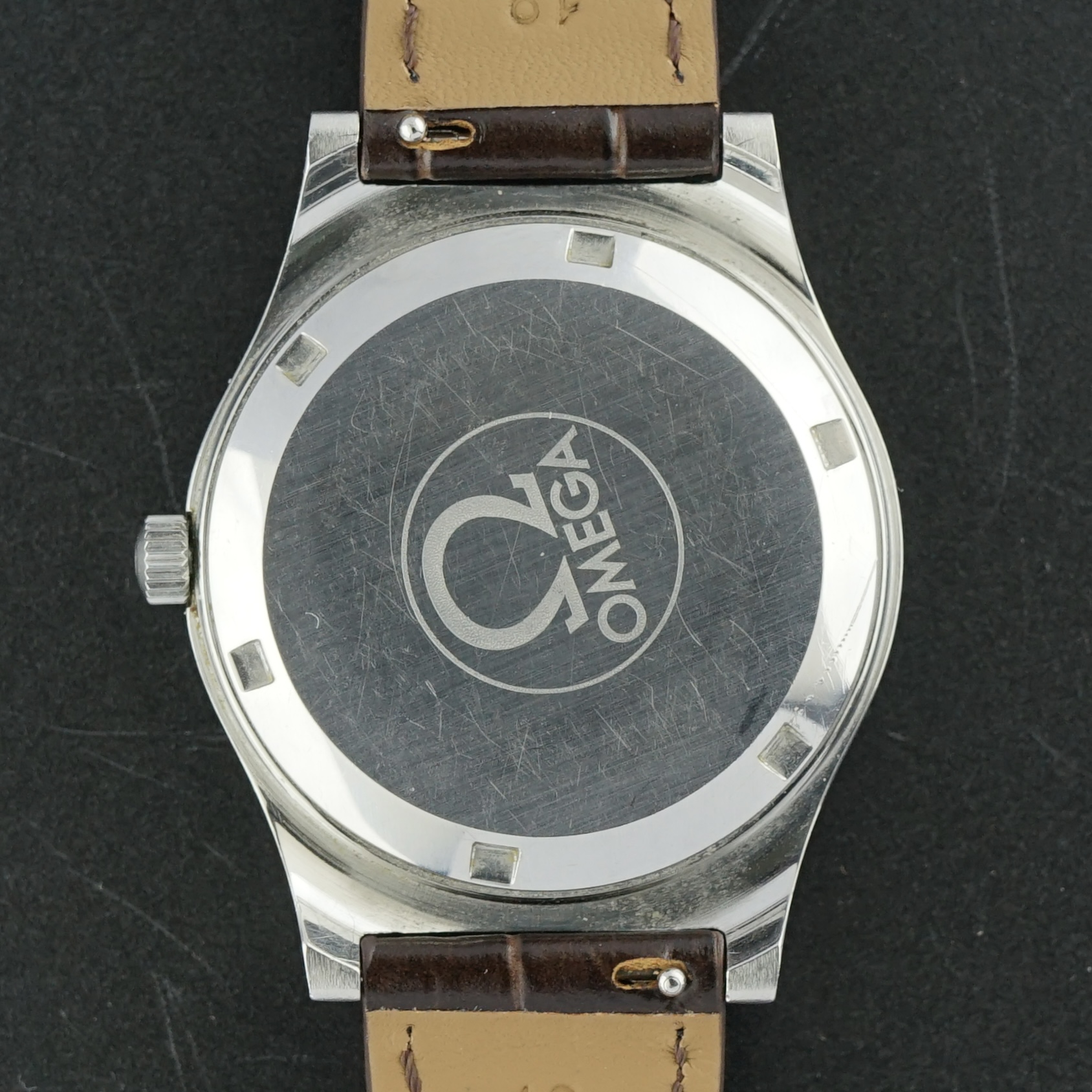 Vintage Omega Genève Automatic Green Fumé Spider dial 166.0168 - 36,5mm - 1973