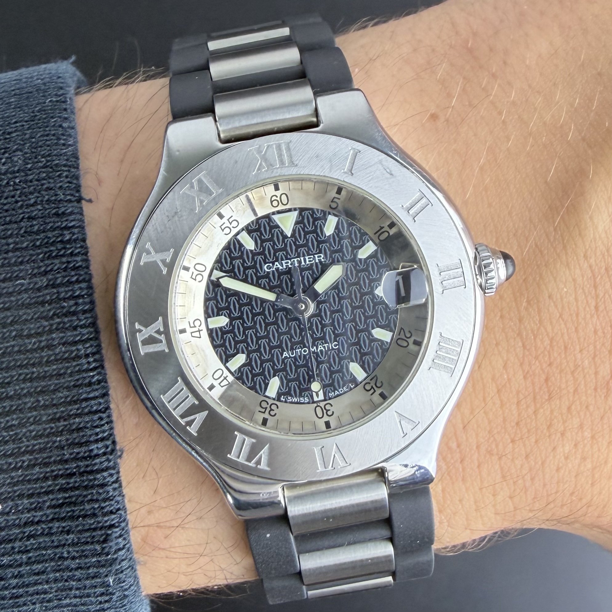 Vintage Cartier 21 Must Autoscaph 2427 - 37mm - 2002