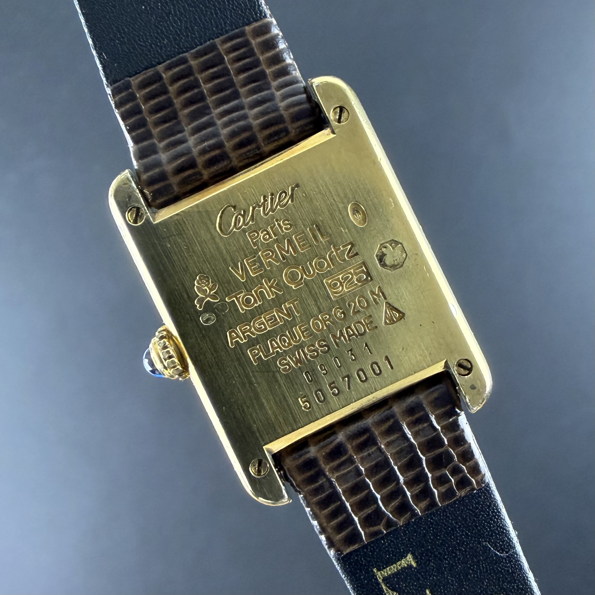 Vintage Cartier Tank Vermeil SM Quartz SM Lady 5057001 - 20,5mm - 1990s