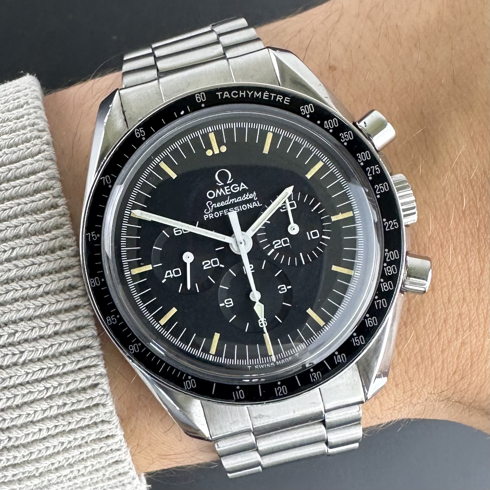Vintage Omega Speedmaster Professional Moonwatch Tritium dial 145.022 - 42mm - 1980