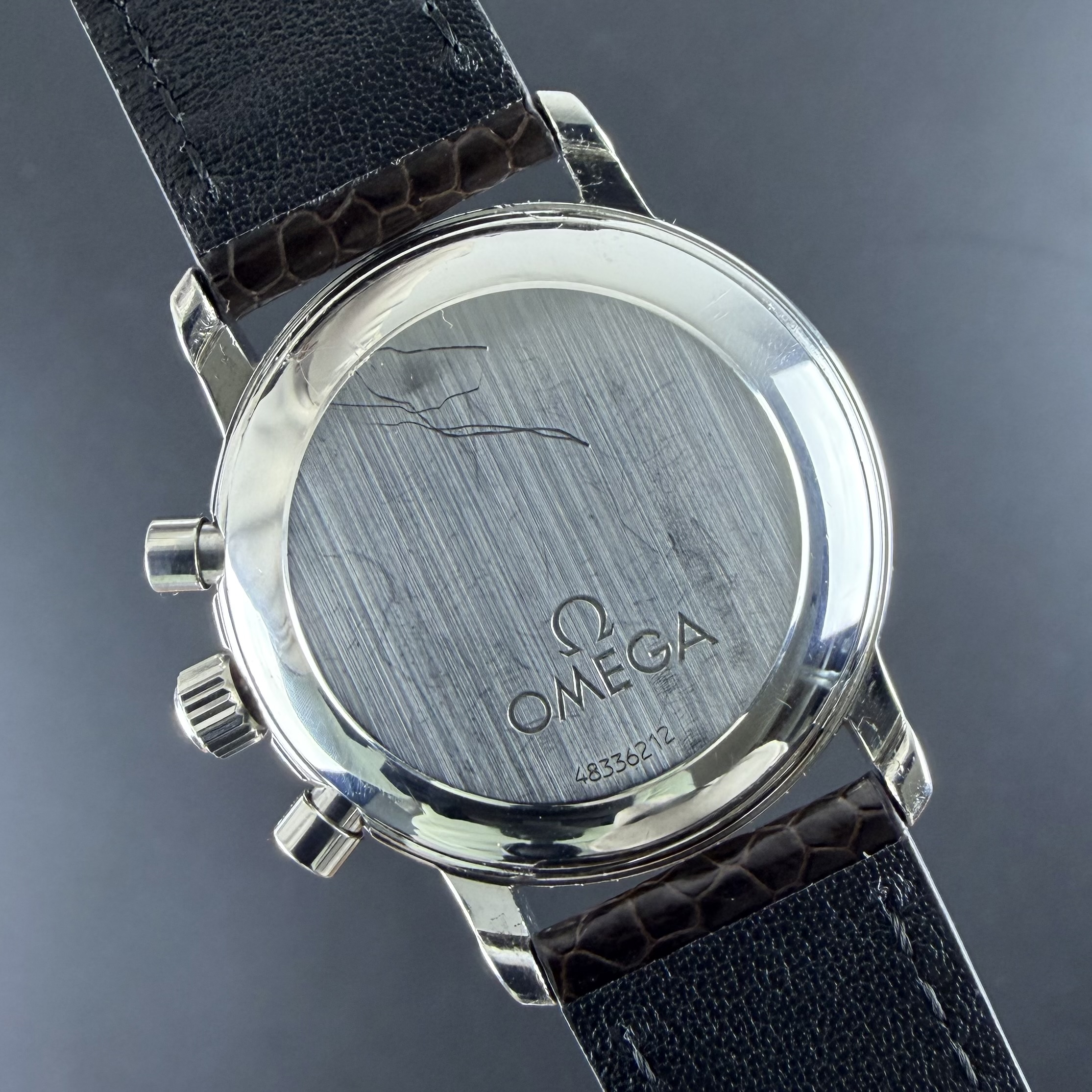 Vintage Omega De Ville Prestige Chronograph 4840.51 / 145.0050 - 36mm - 1984 + Card