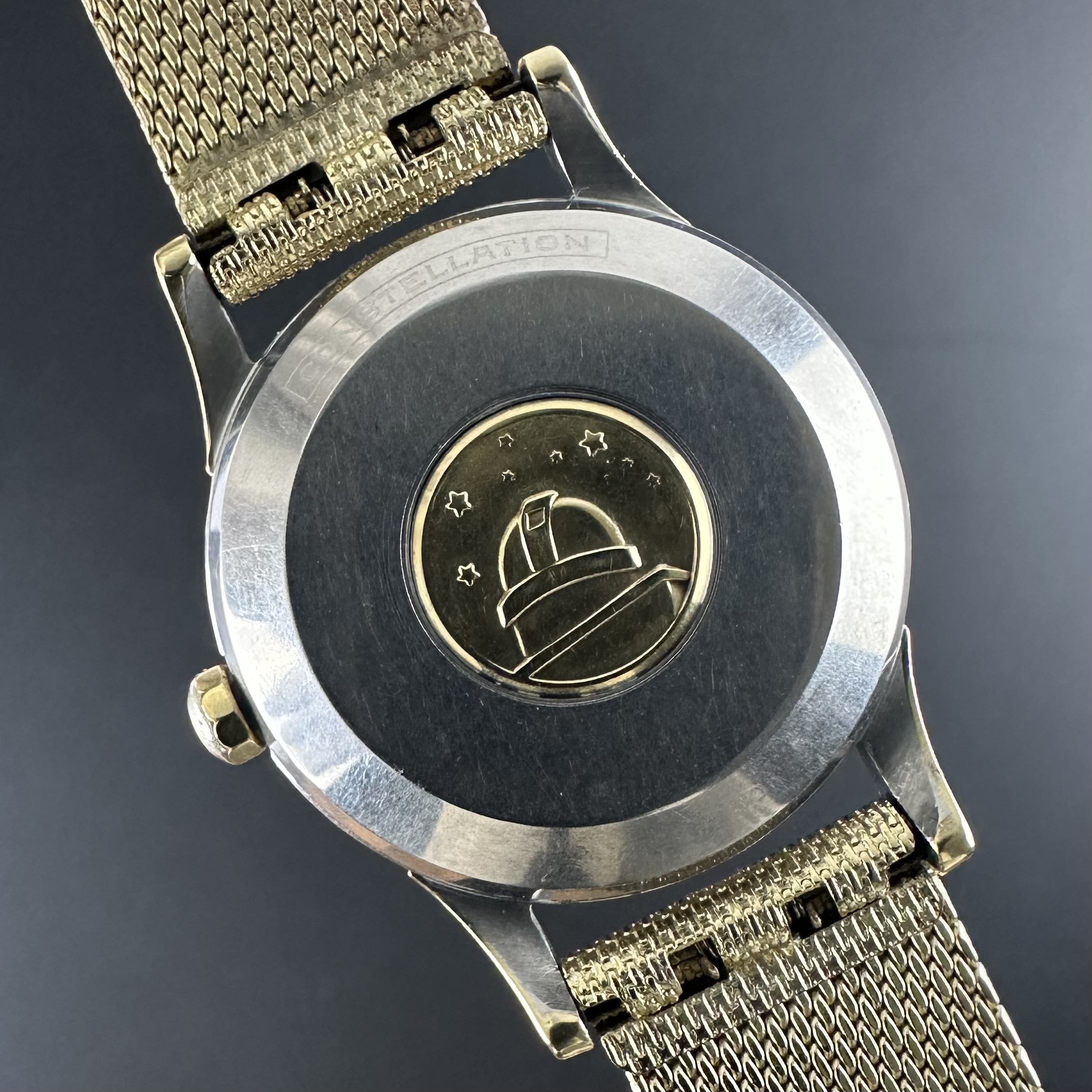 Vintage Omega Constellation Calendar Crosshair Chronometer on Mesh 2943-1 SC - 35mm - 1958