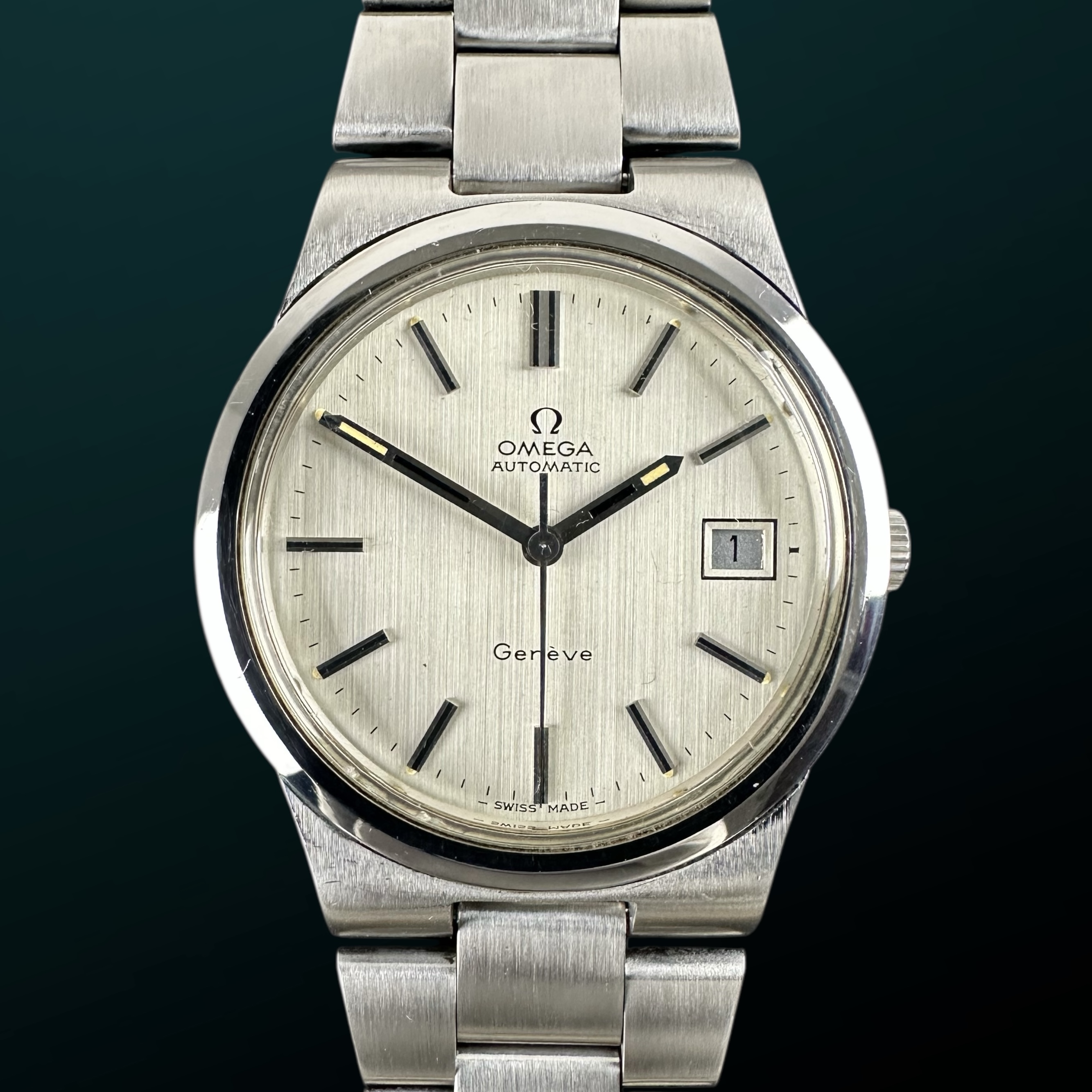 Vintage Omega Genève Automatic Date 166.0173 / 366.0832 - 36,5mm - 1973