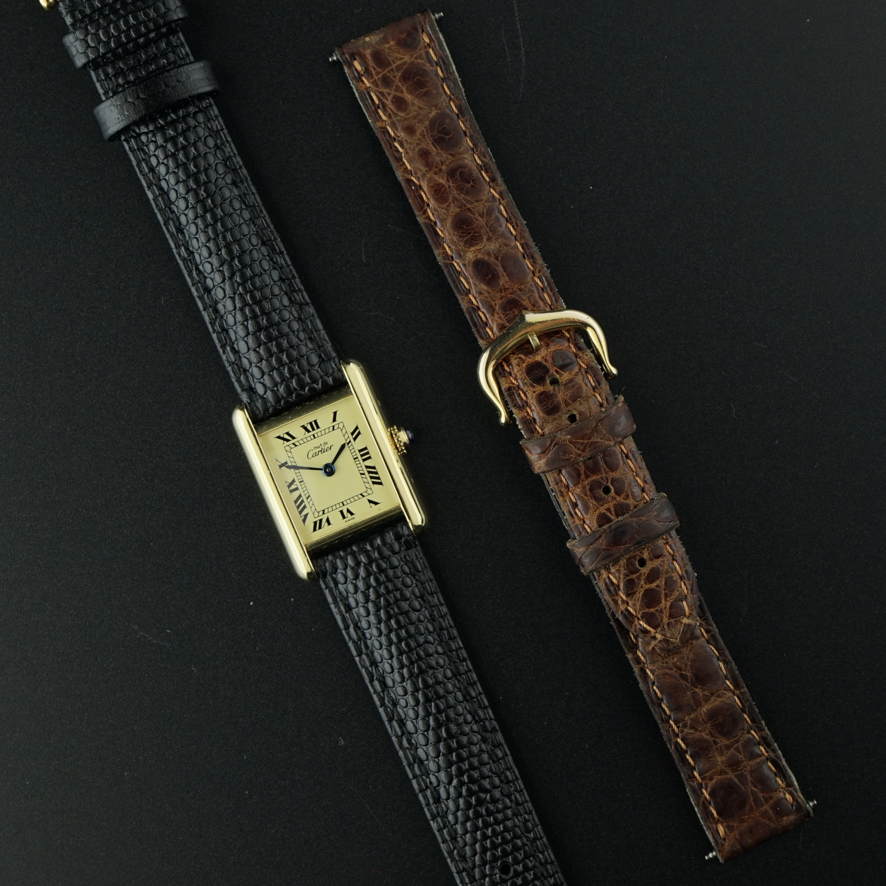 Vintage Cartier Tank Vermeil SM Quartz 5057001 - 20,5mm - 1990s