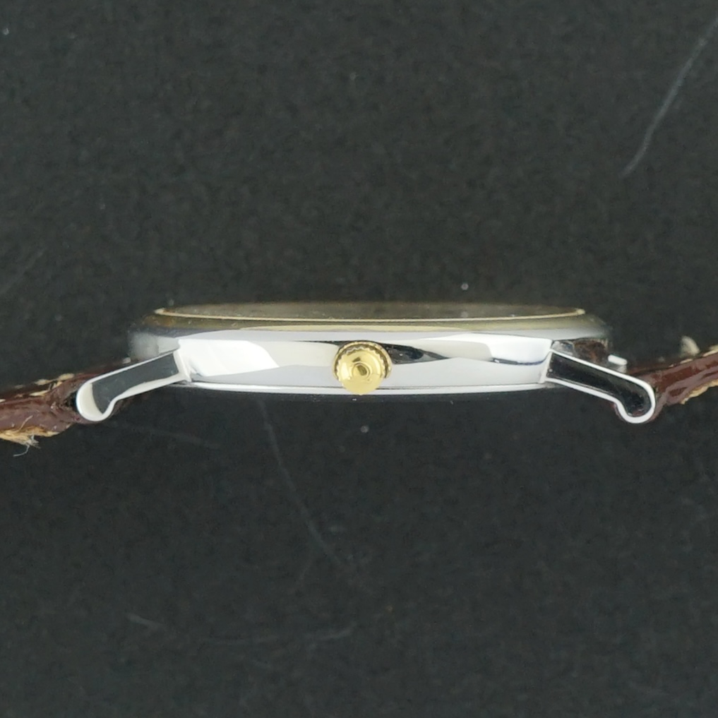 Vintage Omega De Ville Quartz Gold Plated Bezel 196.2430 - 32,5mm - 1991