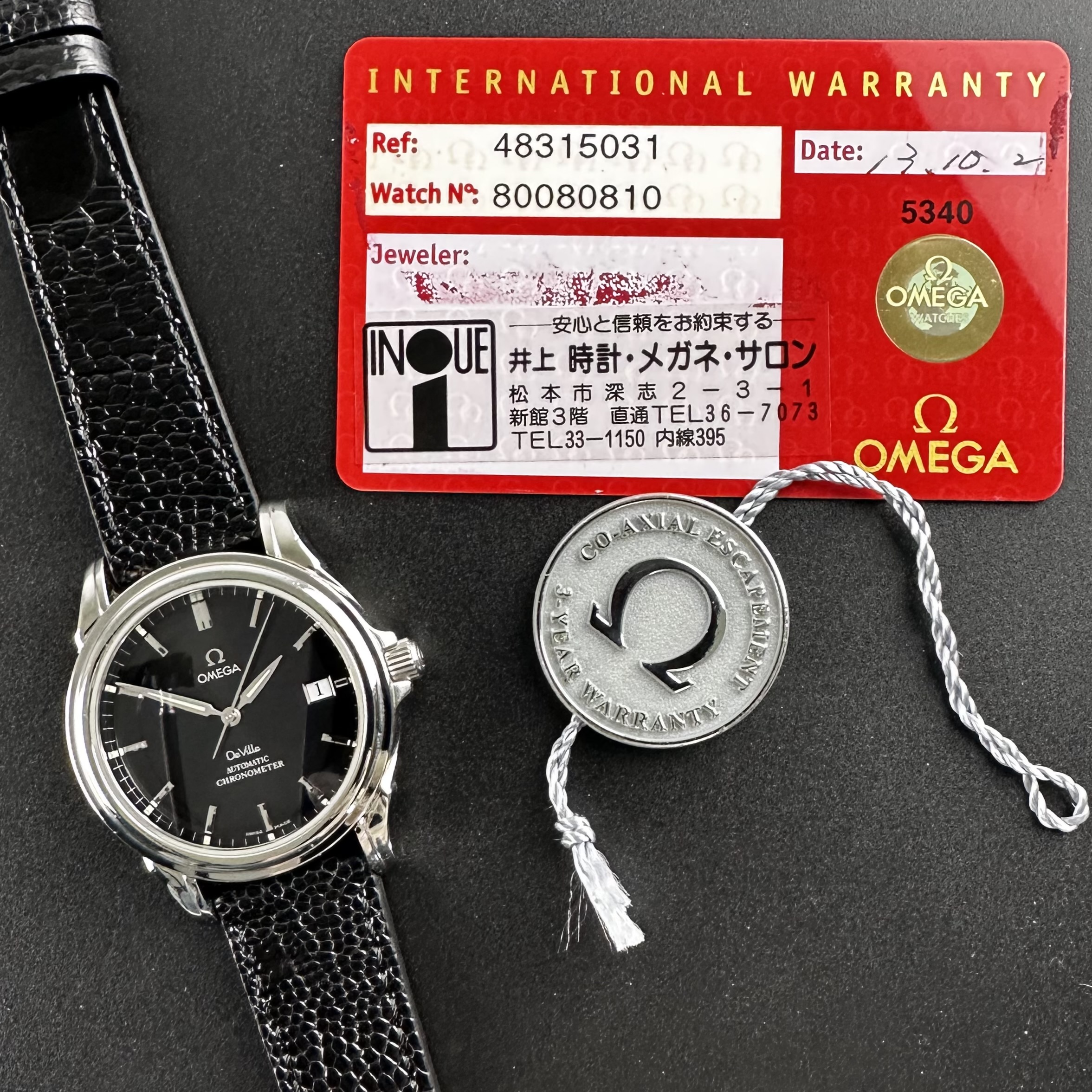 Vintage Omega De Ville Automatic Chronometer Co-Axial 4831 / 168.1700 - 38mm - 2006