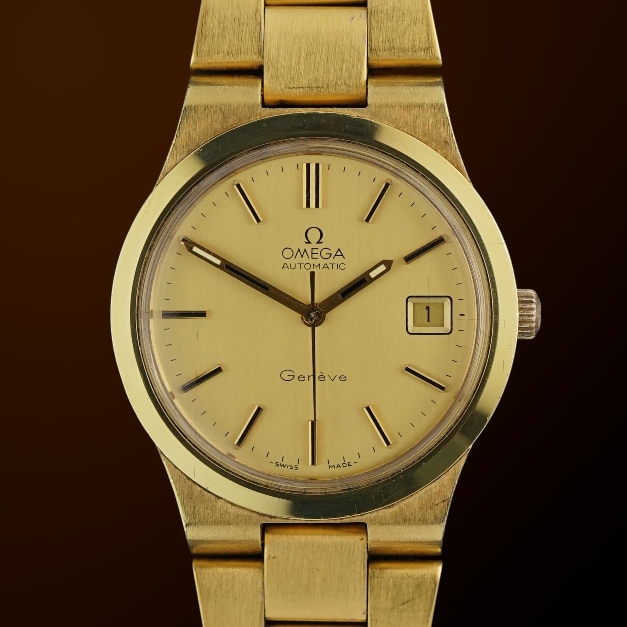 Vintage Omega Genève Automatic on Bracelet 166.0173 - 36,5mm - 1973