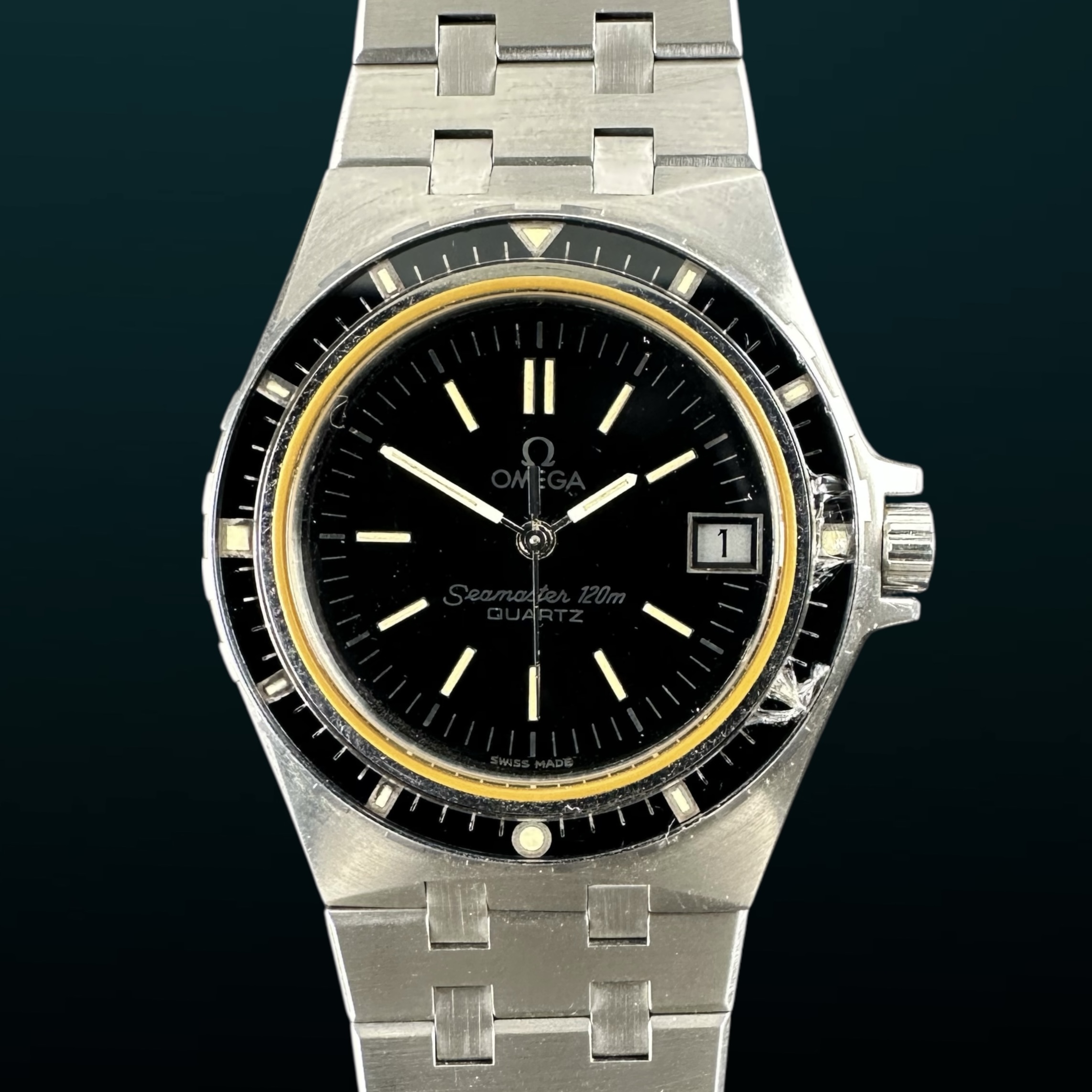 Vintage Omega Seamaster 120m Jacques Mayol “Plongeur de Luxe” 196.0252 - 33mm - 1982