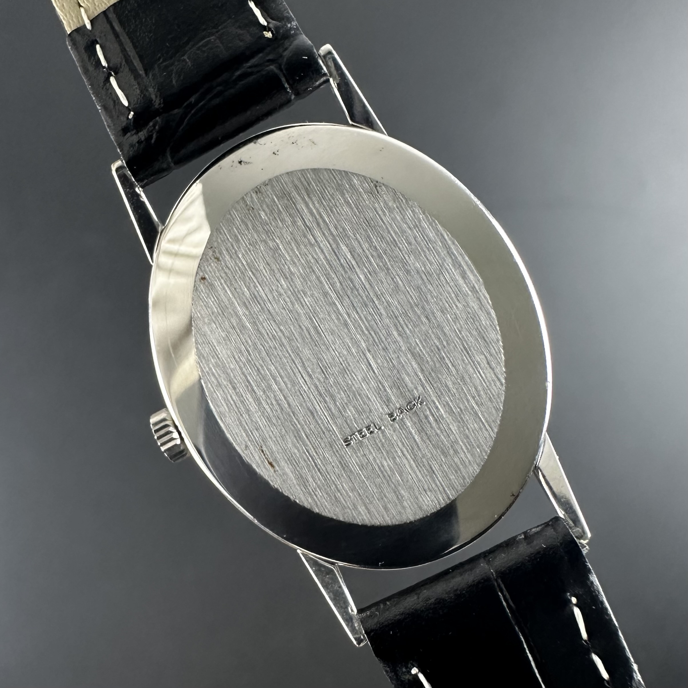 Vintage Omega Genève Ellipse Tropical Floral White Gold Plated 511.416 - 27mm - 1973 + Box