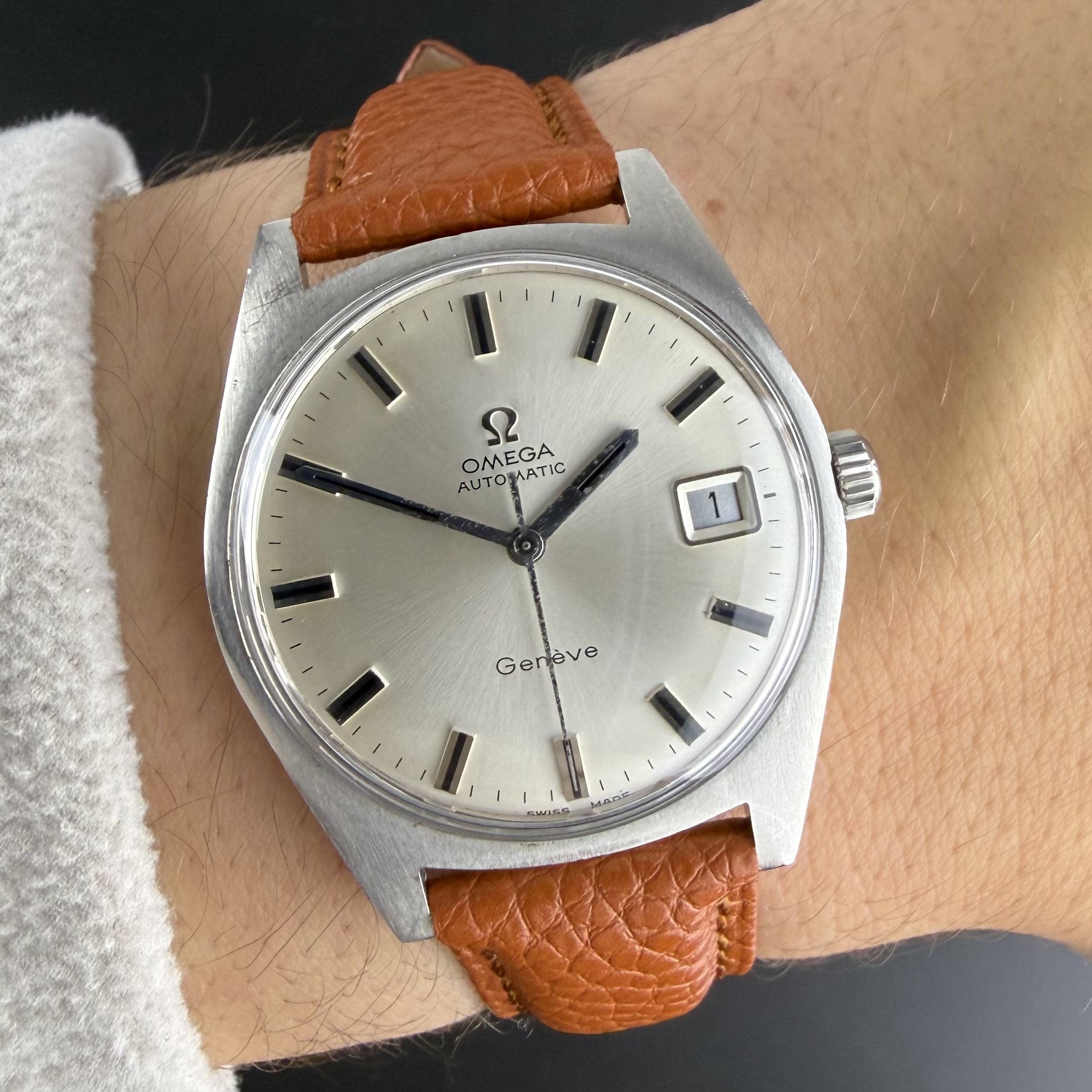 Vintage Omega Genève Automatic Date 166.041 - 34,5mm - 1968