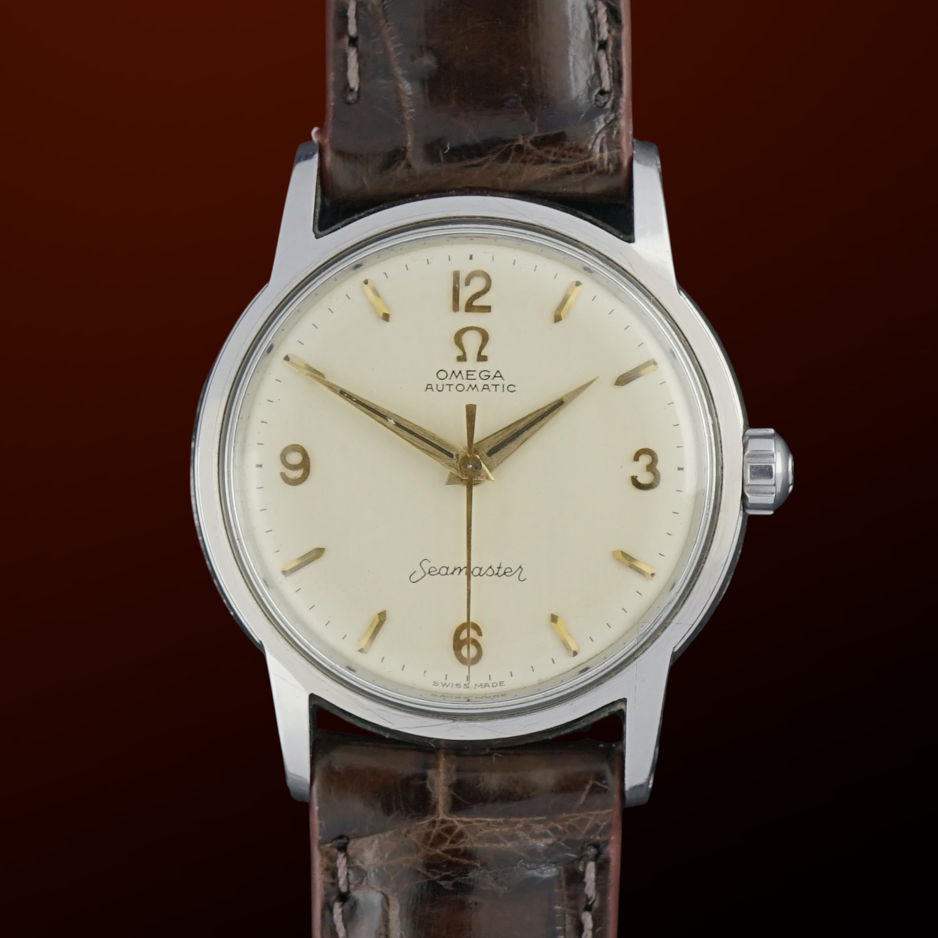 Vintage Omega Seamaster Automatic “Long S and R” Arabic numerals 2690-4 SC - 32mm - 1954