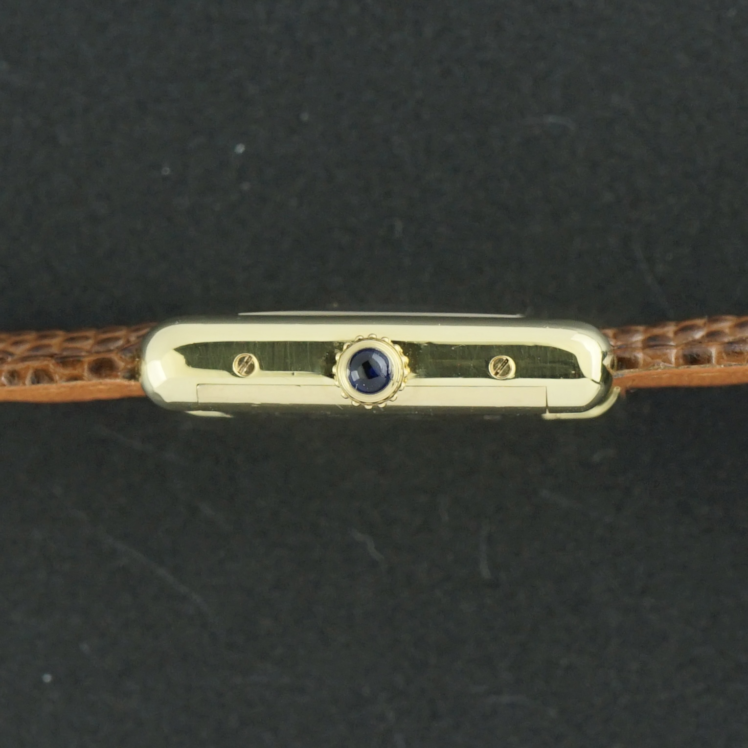 Vintage Cartier Tank Vermeil SM Manual Wind Wood Dial 20,5mm - 1990s