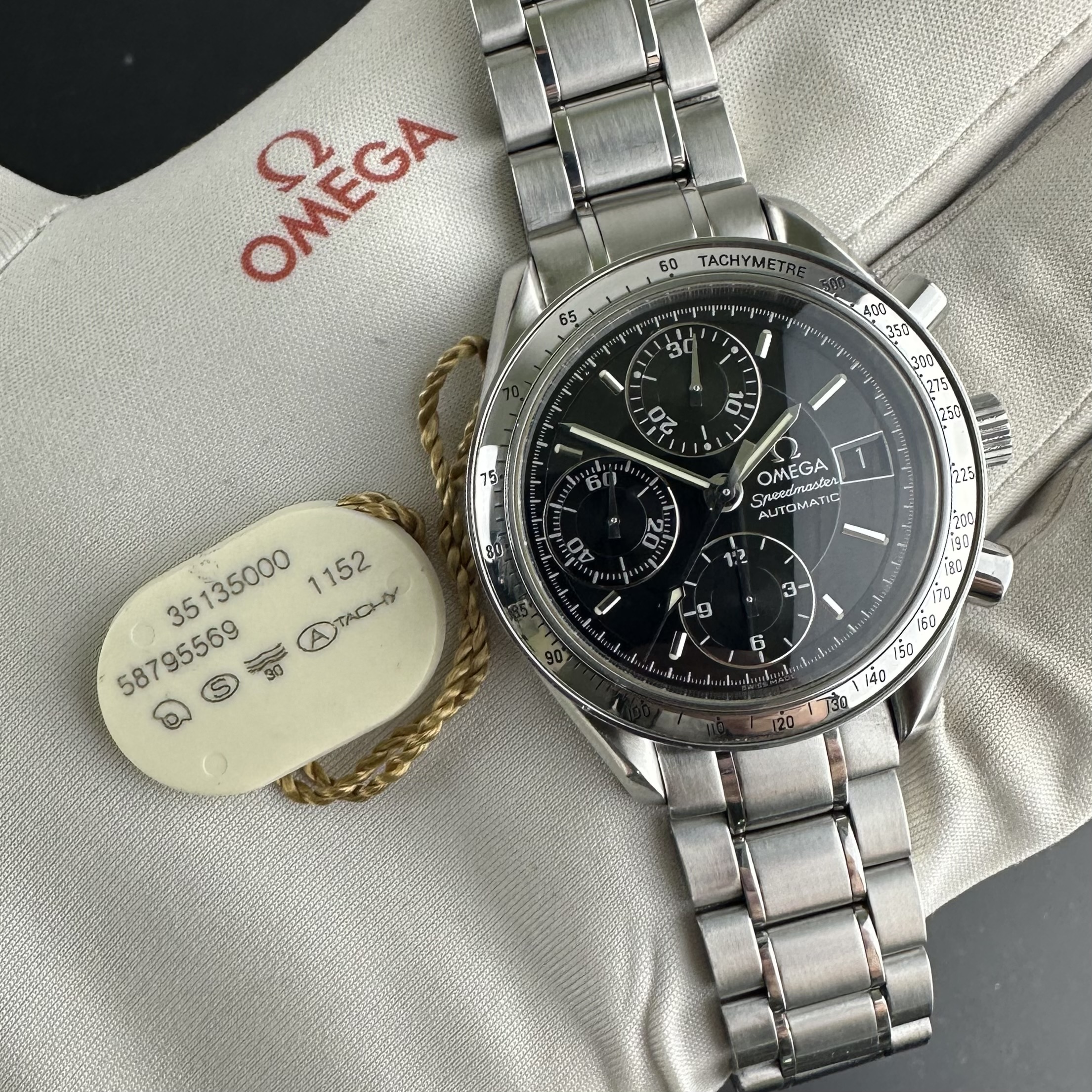 Vintage Omega Speedmaster Date 3513.50 - 39mm - 1998 + Tag